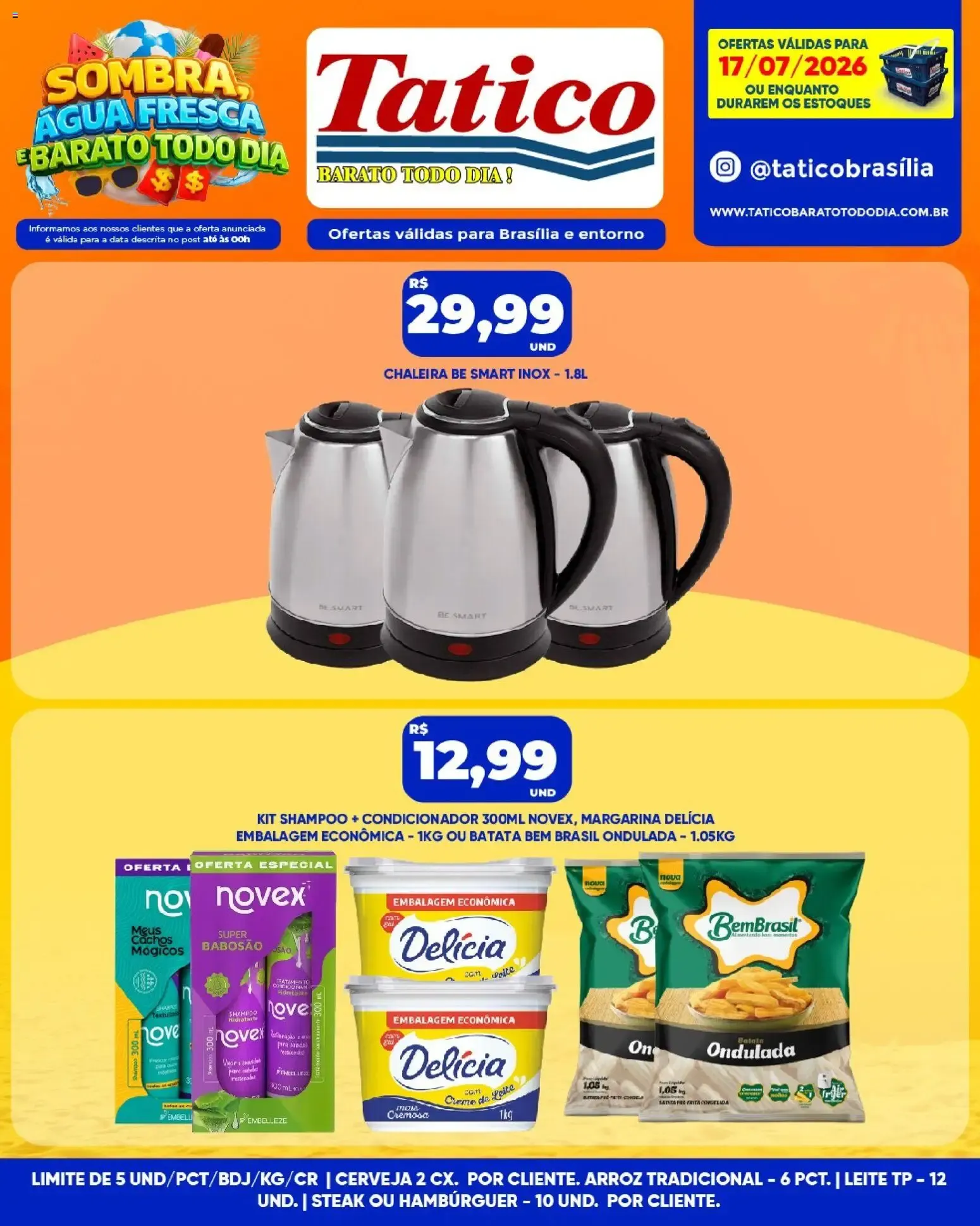 Encarte de Tatico ofertas Fim de Semana de 18/07/2026 | Promoções Online 18 de julho até 19 de julho 2026 - Pagina 34