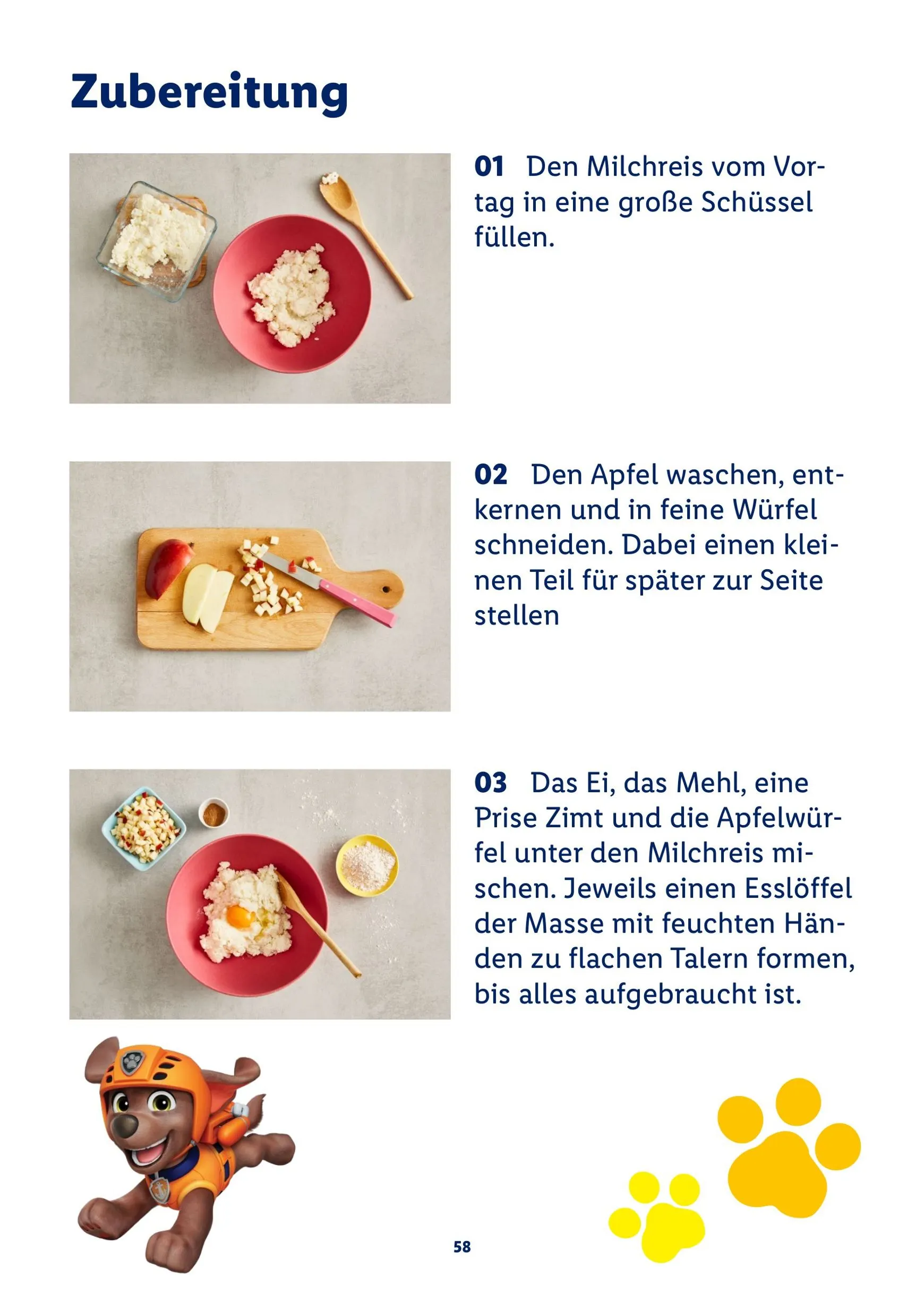 PAW Patrol Rezeptheft von 20. Juli bis 23. August 2026 - Prospekt seite 58