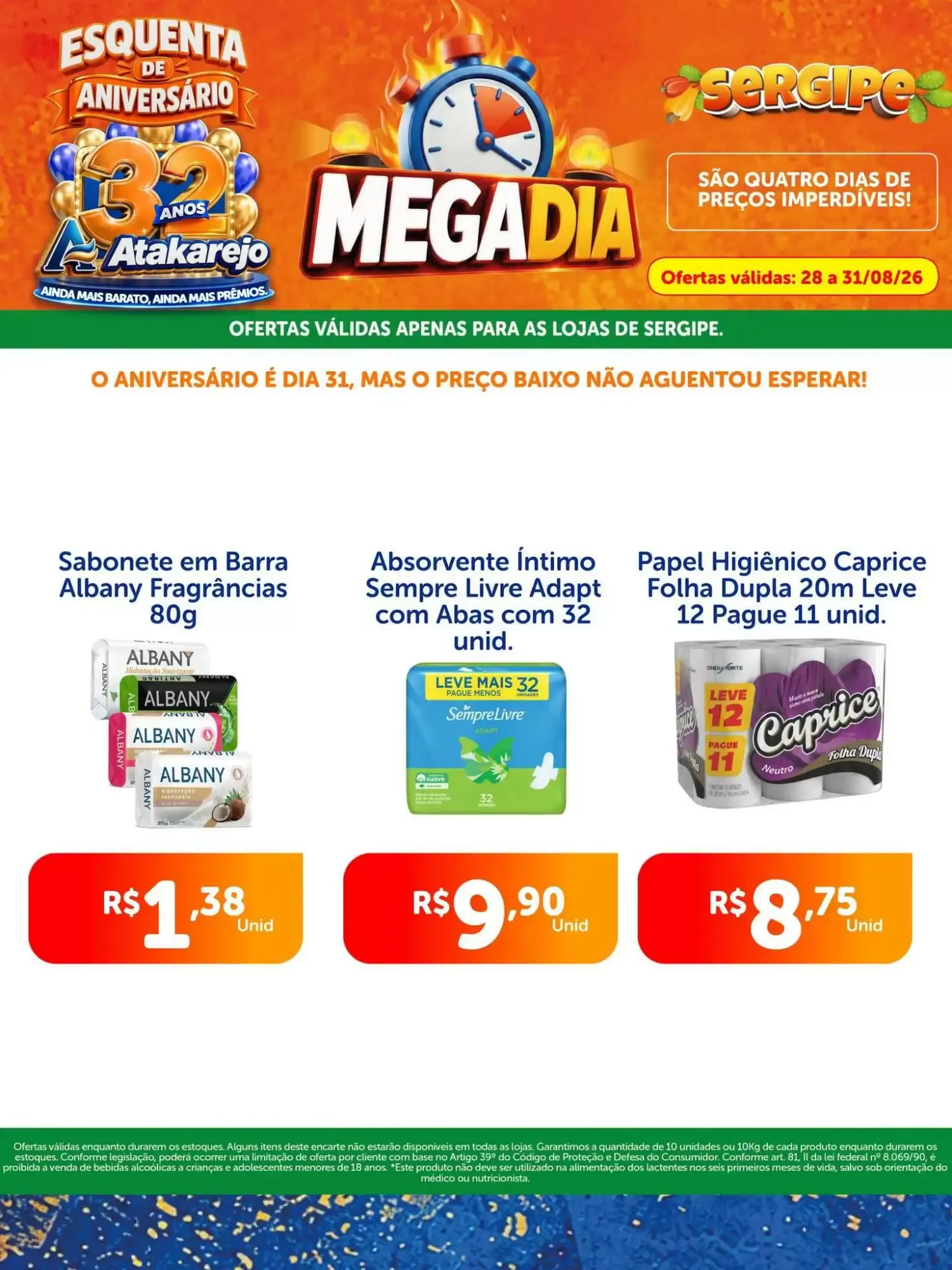 Encarte de MEGADIA Atakarejo Sergipe 28 de agosto até 31 de agosto 2026 - Pagina 9