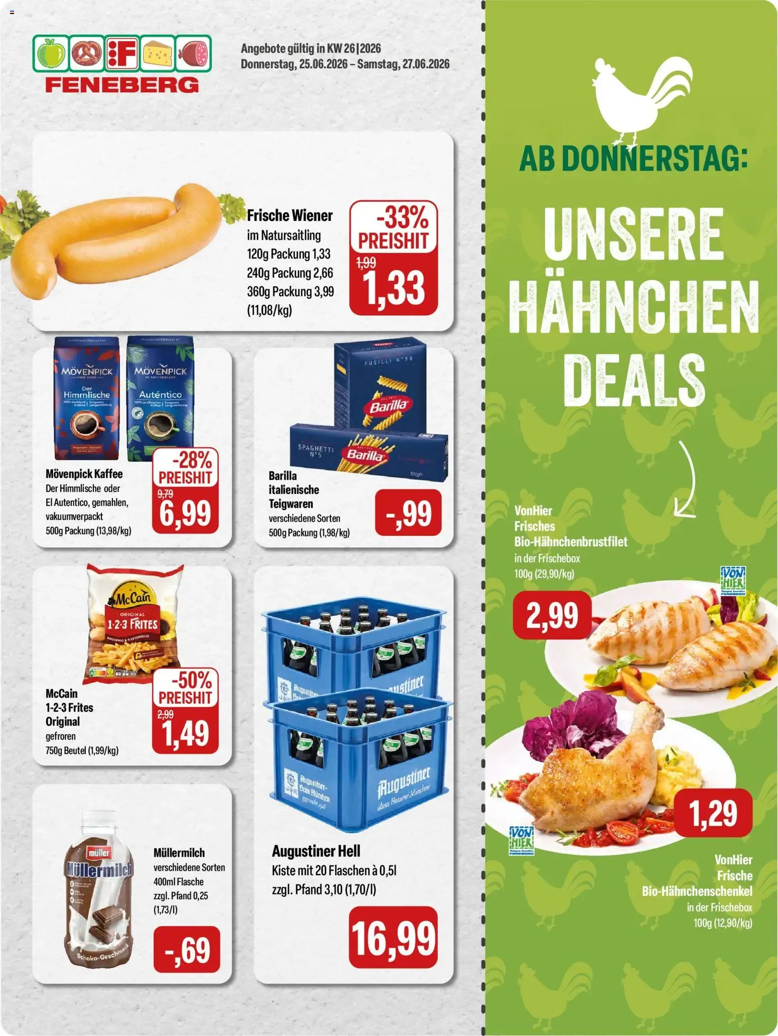 Feneberg Angebote (ab 25.06.2026) zum Blättern von 25. Juni bis 27. Juni 2026 - Prospekt seite 1