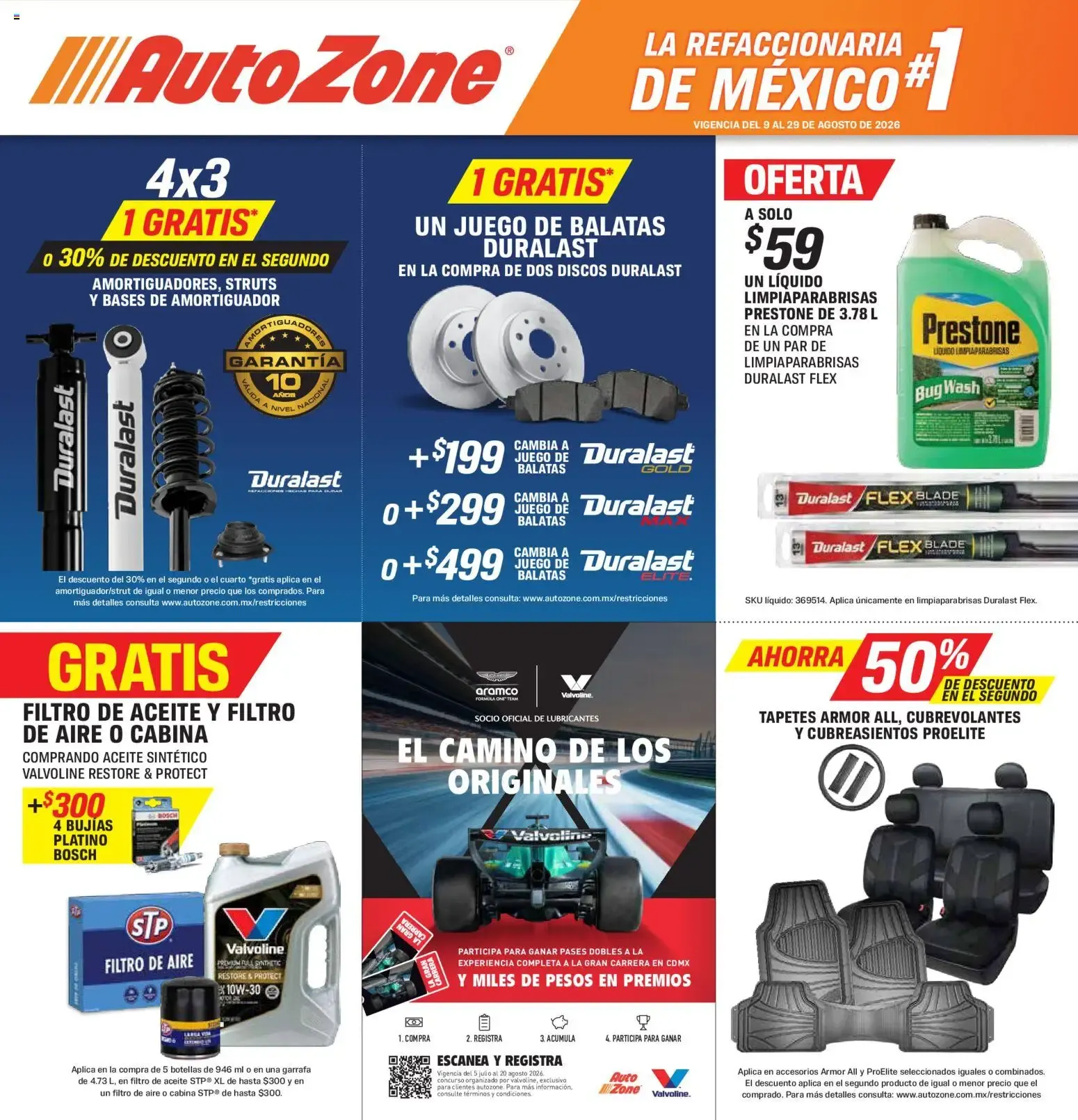 Catálogo de AutoZone catálogo (09/08/2026 - 29/08/2026) - catálogo en línea 9 de agosto al 29 de agosto 2026 - Pagina 1
