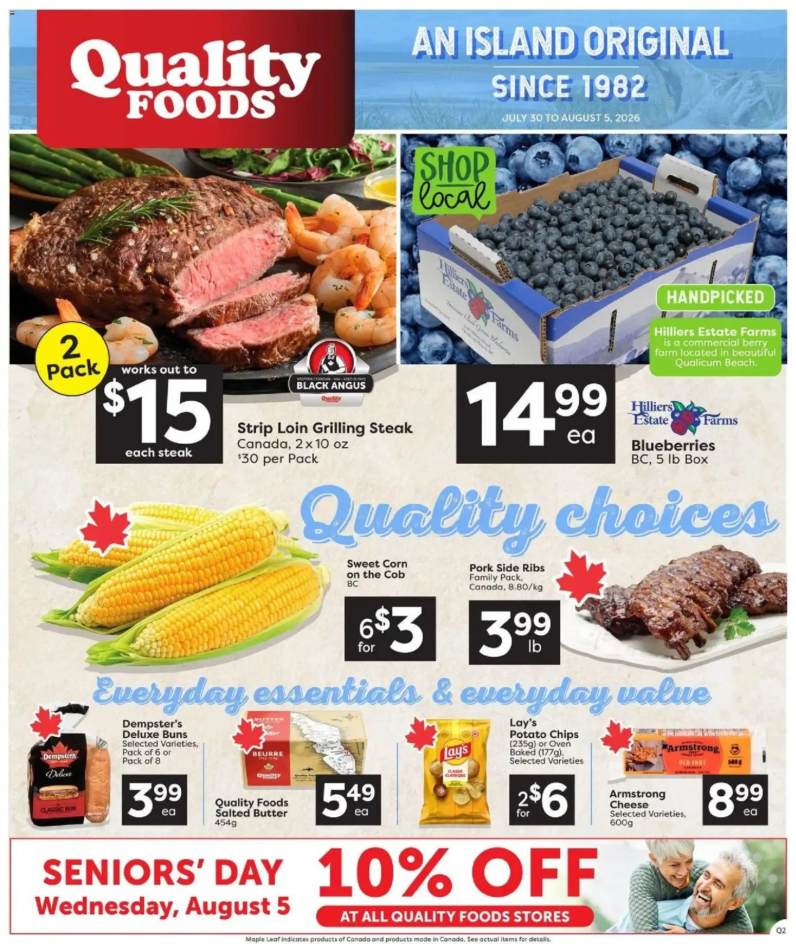 Quality Foods weekly flyer / circulaire from Jul 30, 2026 > weekly specials & deals from July 30 to August 5 2026 - flyer page 1