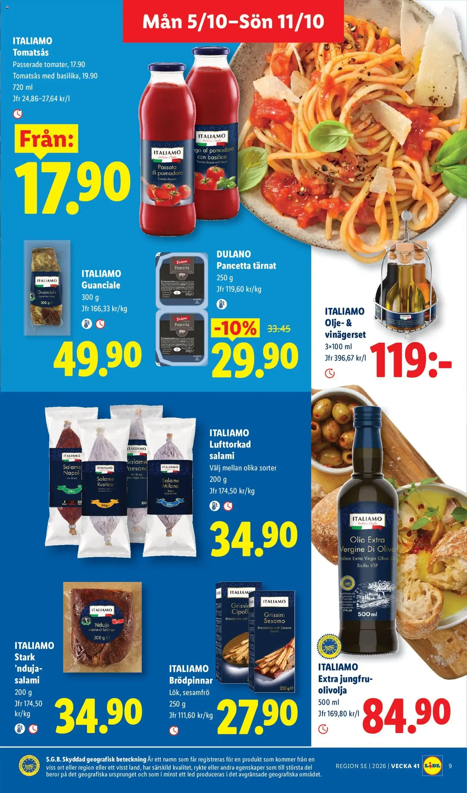 Lidl erbjudanden från 05/10/2026 - 11/10/2026 > Reklamblad nuvarande rabatter från 5 oktober till 11 oktober 2026 - Reklamblad sidor 10