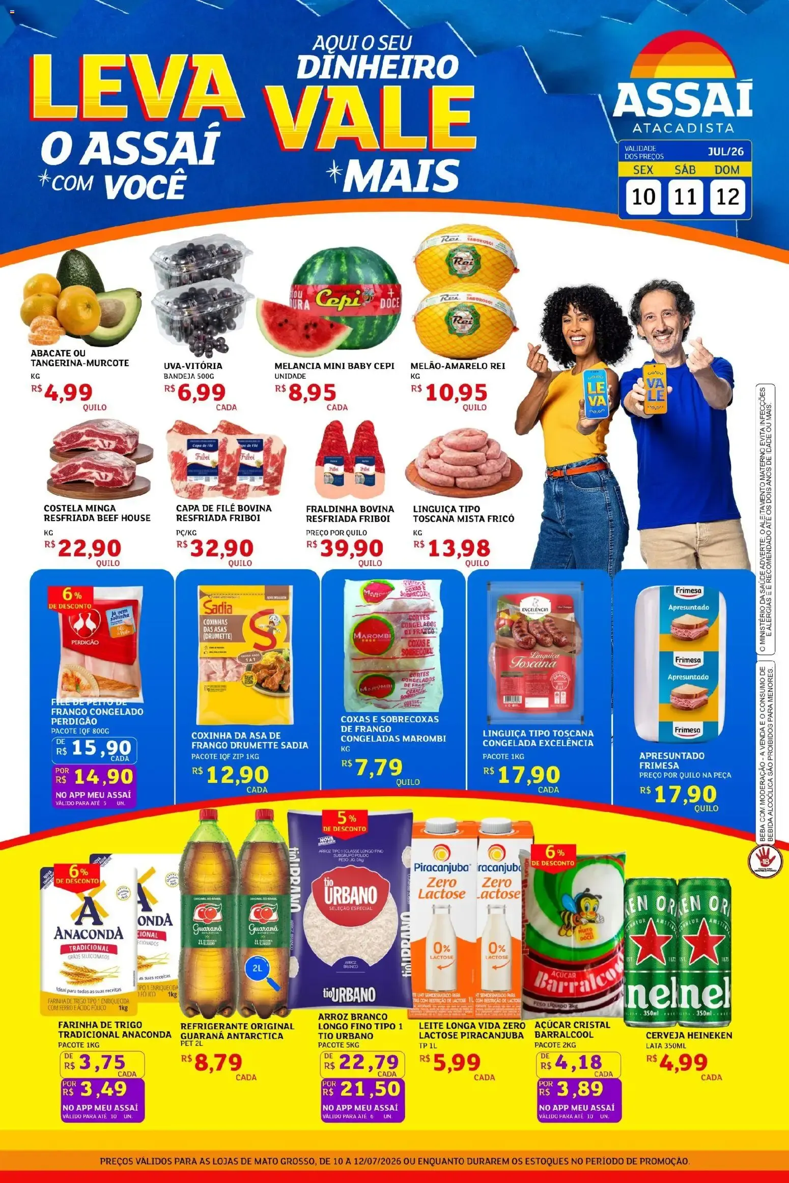 Encarte de Assaí Atacadista ofertas - MT de 10/07/2026 | Promoções Online 10 de julho até 12 de julho 2026 - Pagina 1