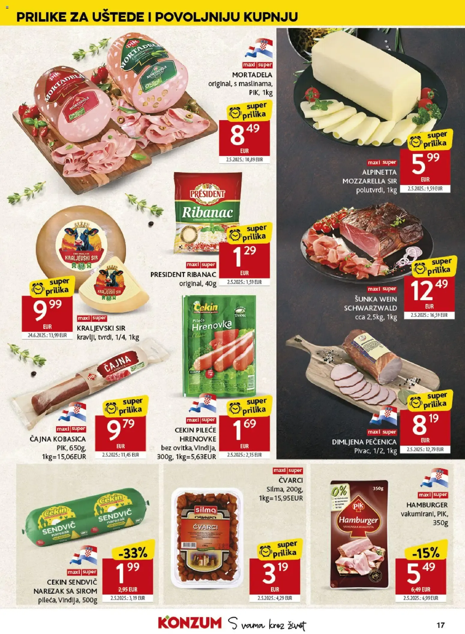 Katalog Konzum Katalog novi od 04.08.2026 na listanje > letak digitalni od 4. kolovoza do 11. kolovoza 2026. - Pregled Stranica 17