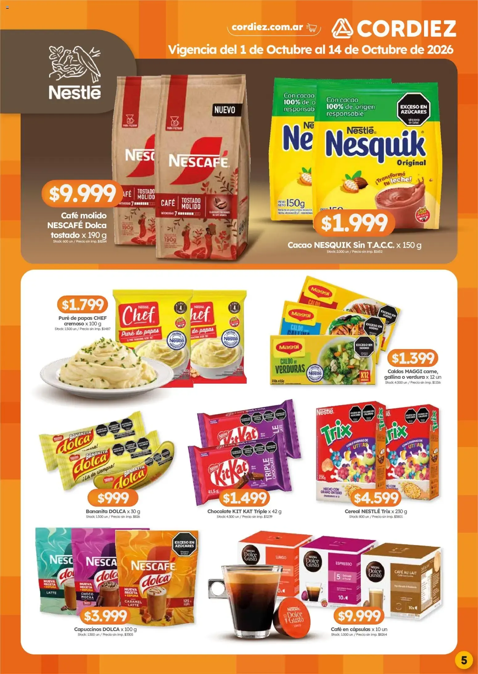 Ofertas de Cordiez - Marcas destacadas || del 01/10/2026 - 14/10/2026 || Catálogo 1 de octubre al 14 de octubre 2026 - Página 5 del catálogo