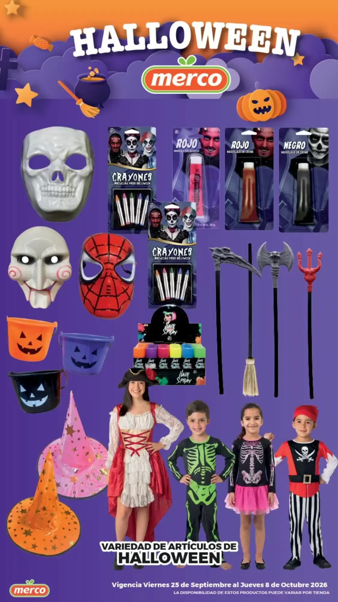 Catálogo de Variedad de artículos de Halloween 25 de septiembre al 8 de octubre 2026 - Pagina 1