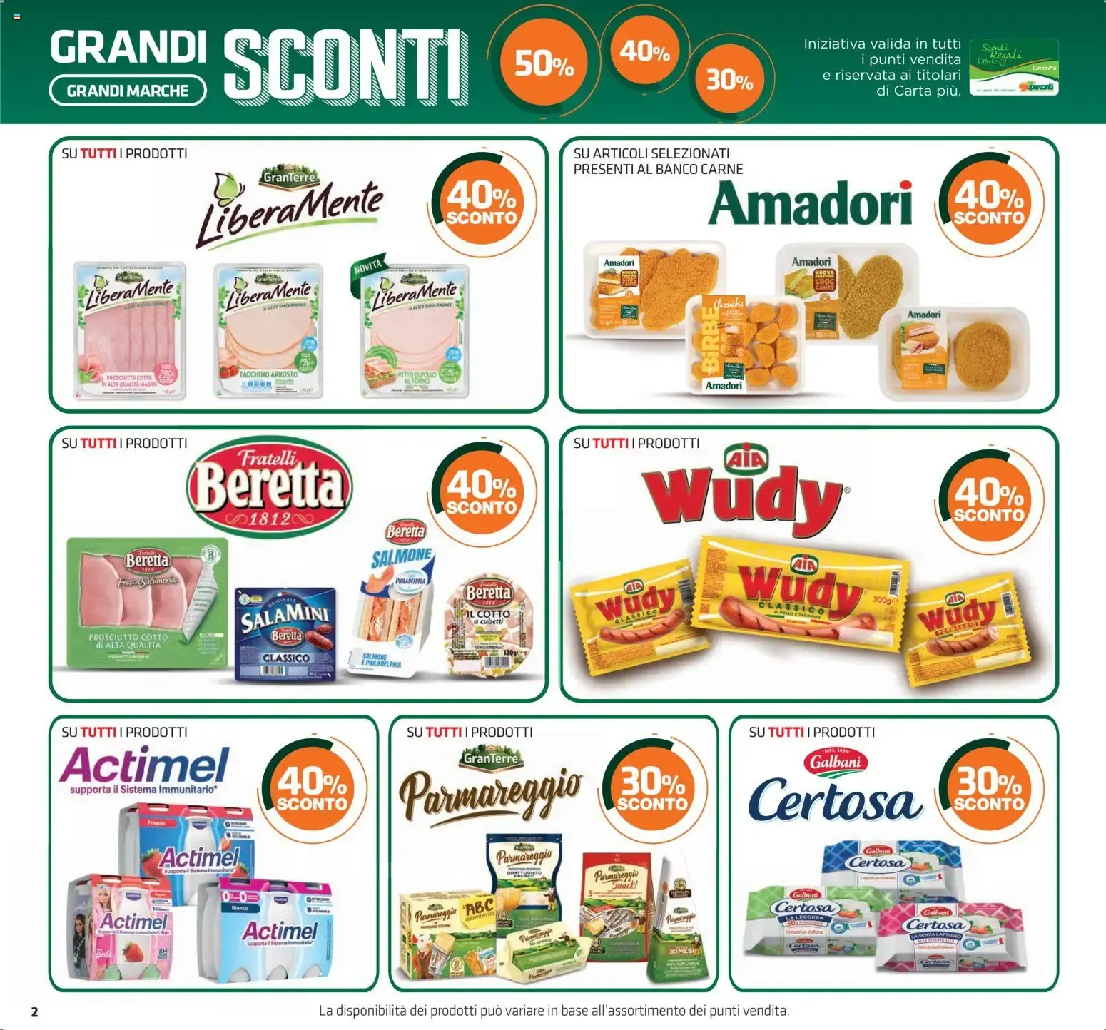 Superconti Supermercati - Grandes Descuentos da 18 giugno a 1 luglio di 2026 - Pagina del volantino 2