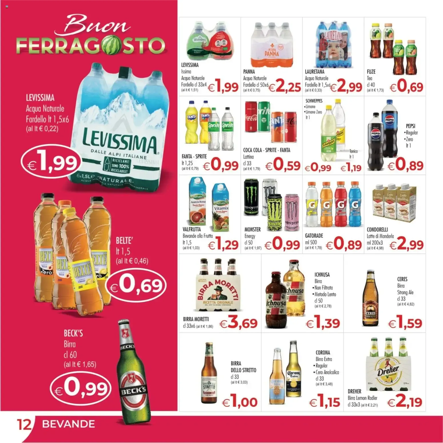 MerSi Supermercati - Buon Ferragosto da 12 agosto a 25 agosto di 2026 - Pagina del volantino 12