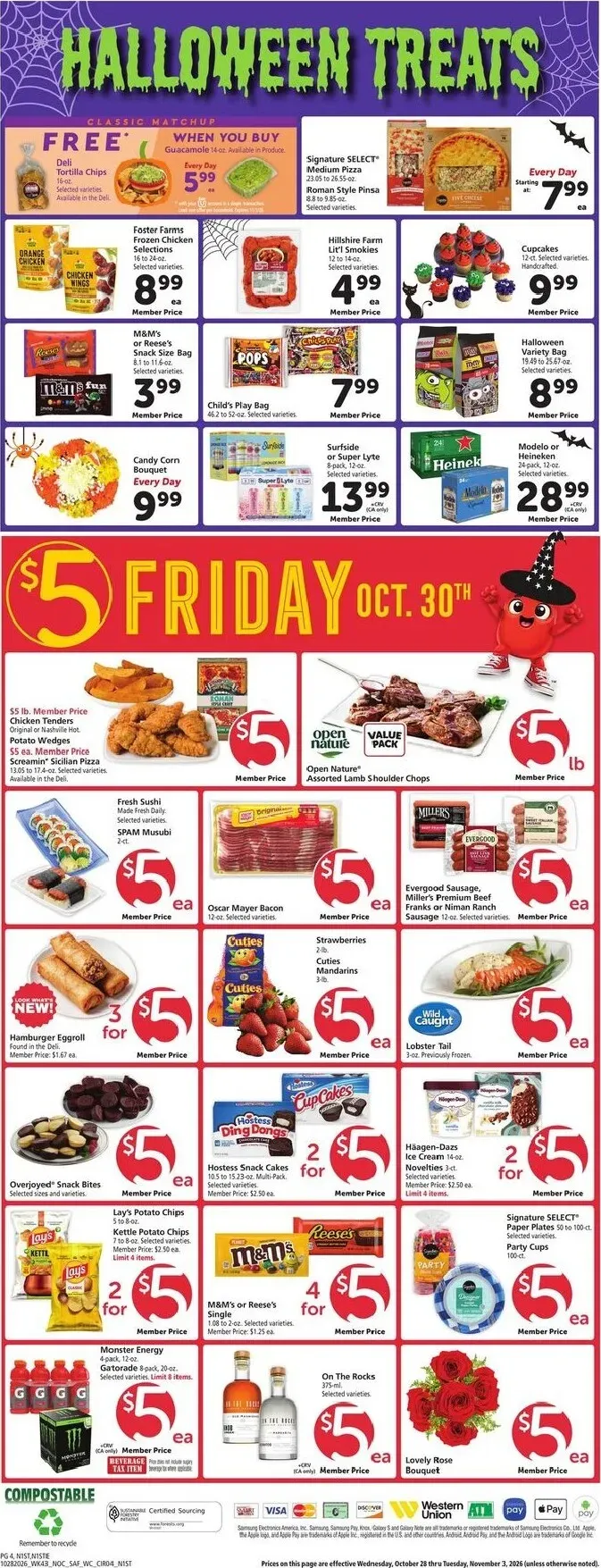 Weekly ad Current Safeway leaflet valid from Wednesday 10/28/2026 to Tuesday 11/03/2026 from October 28 to November 3 2026 - Page 4