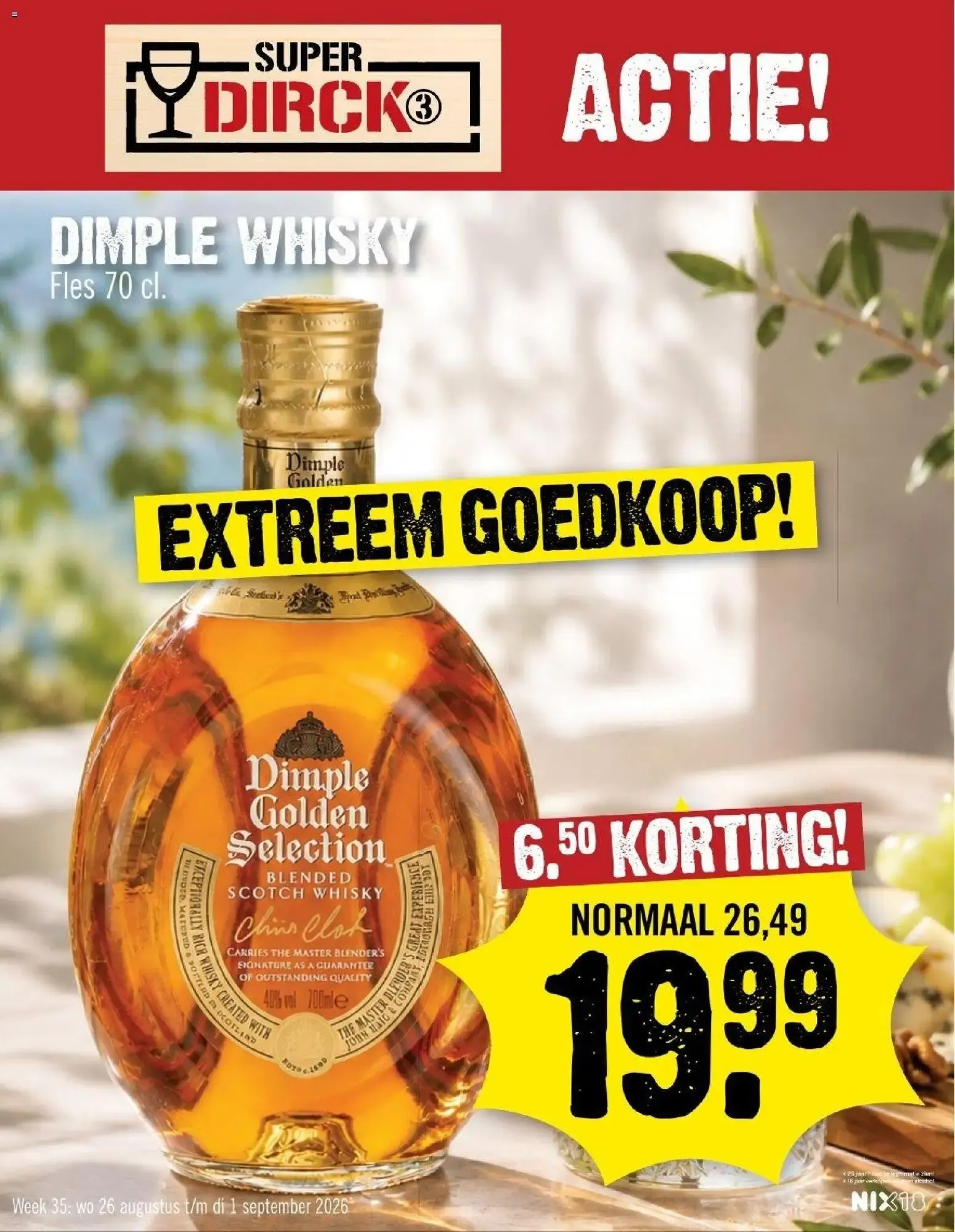 Super Dircko - Actie Dimple Whisky van 26 augustus tot 1 september 2026 - Folder pagina 1