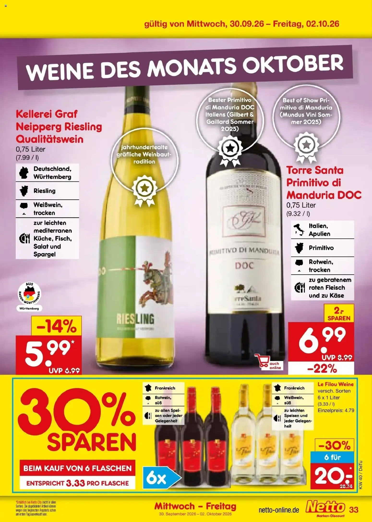 Netto Marken-Discount Prospekt (ab 28.09.2026) » Angebote von 28. September bis 2. Oktober 2026 - Prospekt seite 50