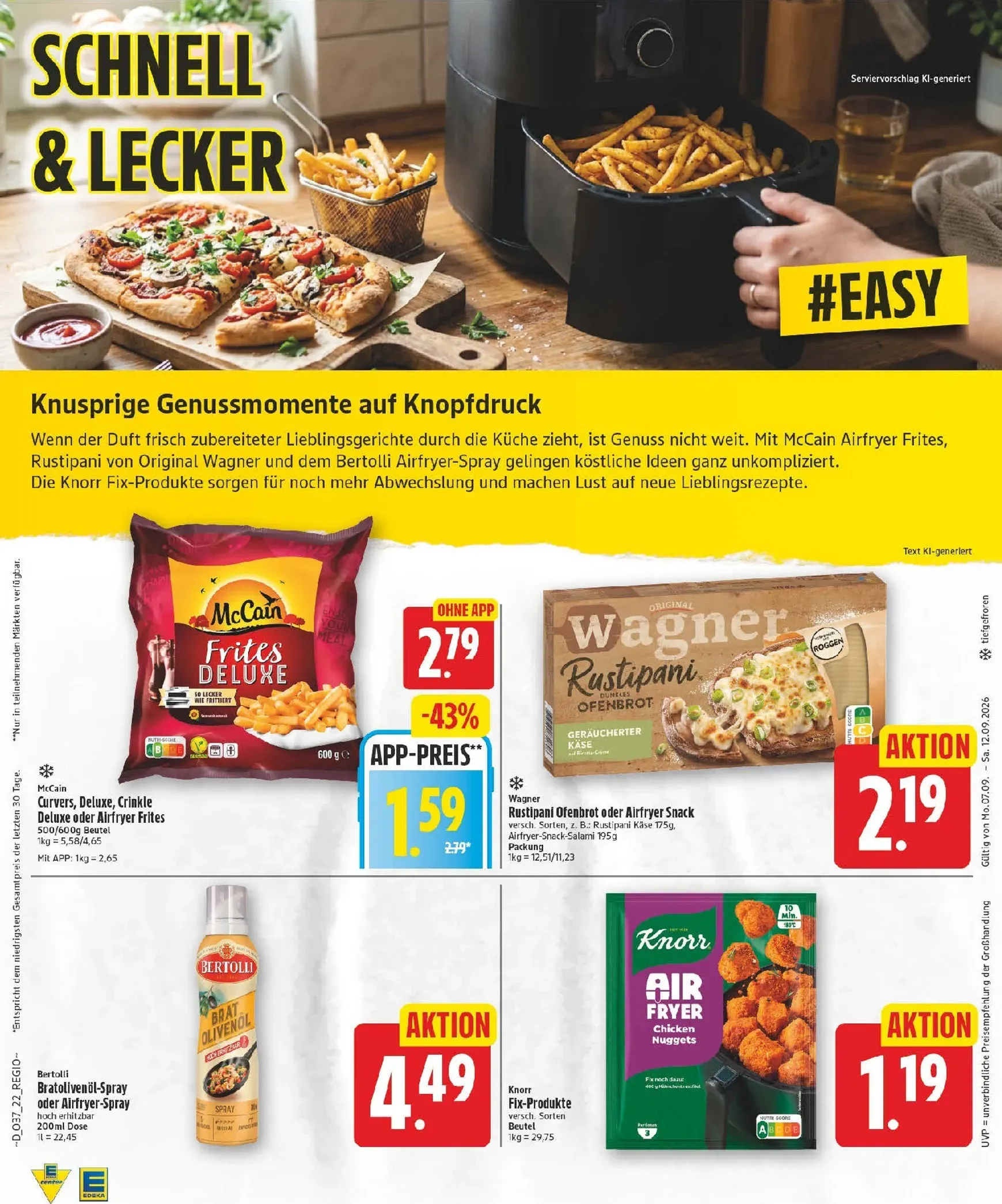 Edeka Prospekt nächste Woche – von Montag 07.09.2026 bis Samstag 12.09.2026 von 7. September bis 12. September 2026 - Prospekt seite 22