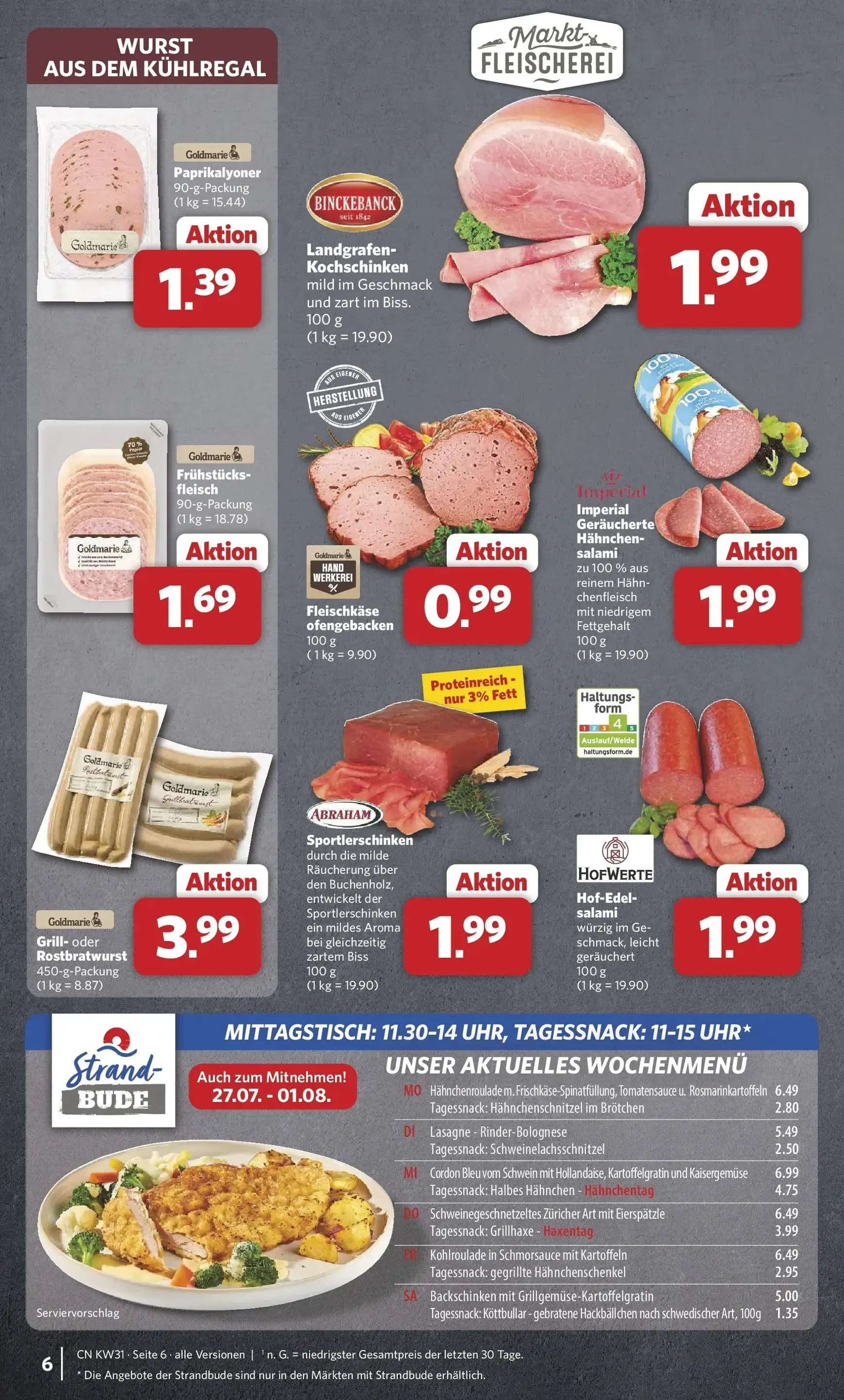 Combi - Cuxhaven Prospekt – von Montag 27.07.2026 bis Sonntag 02.08.2026 von 27. Juli bis 2. August 2026 - Prospekt seite 6