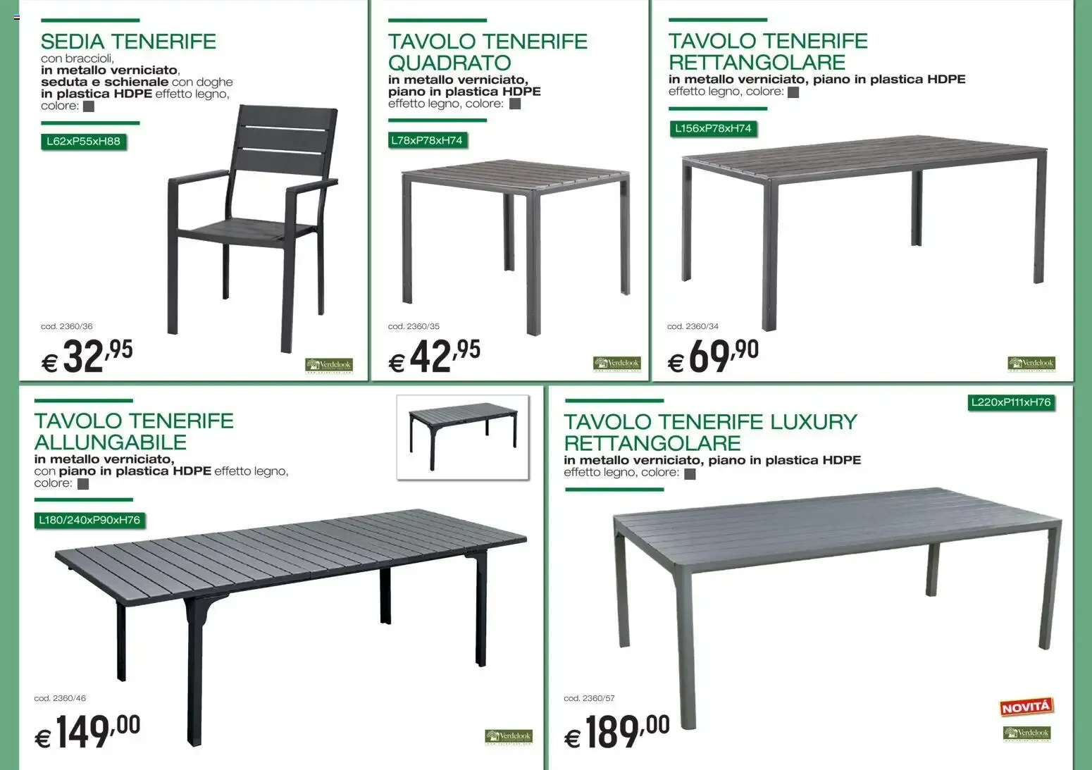 Set Varenna - Arredo Giardino da 5 marzo a 31 agosto di 2026 - Pagina del volantino 4