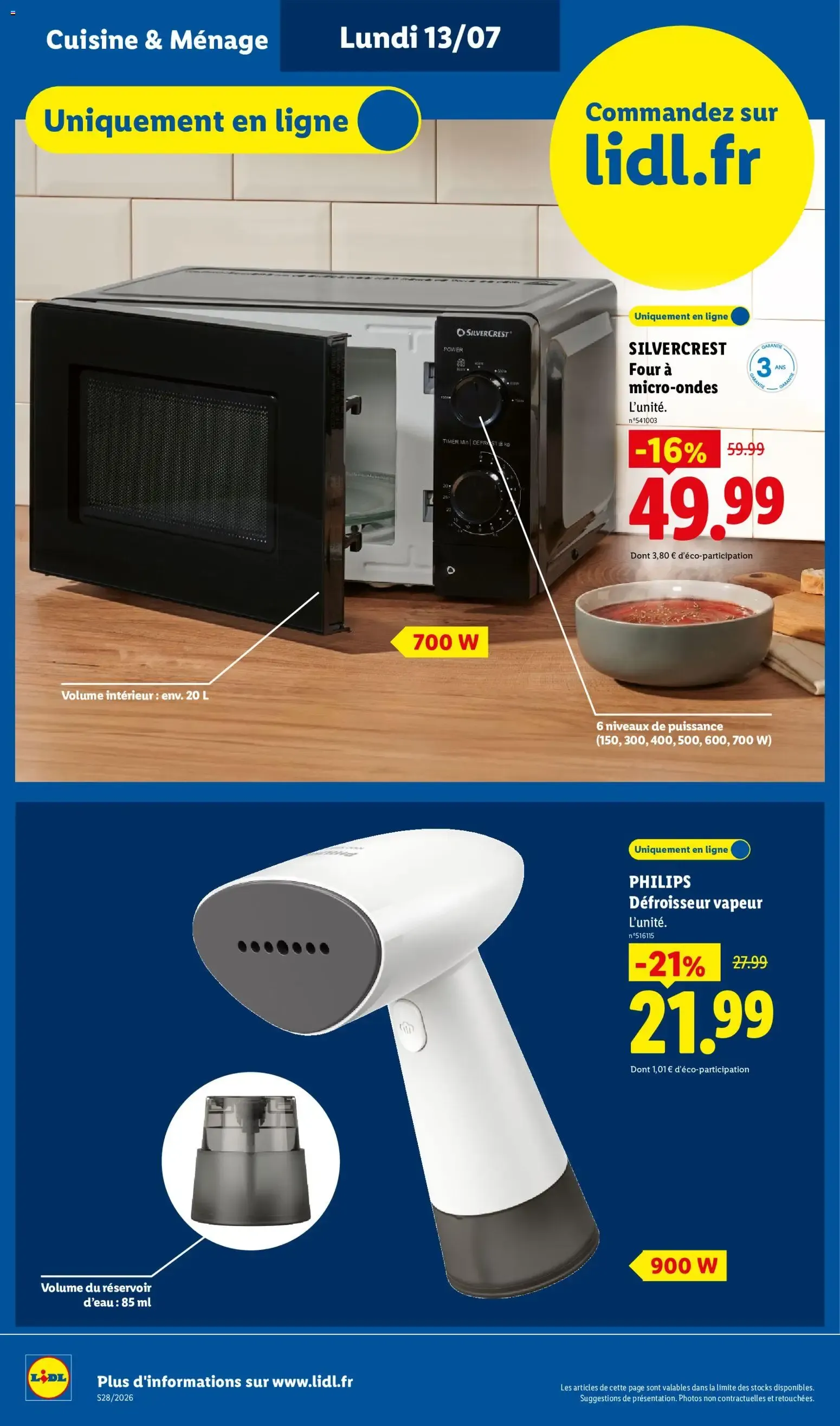 LIDL - Catálogo de ofertas Parkside y electrodomésticos du 13 juillet au 16 juillet 2026 - Catalogue page 6
