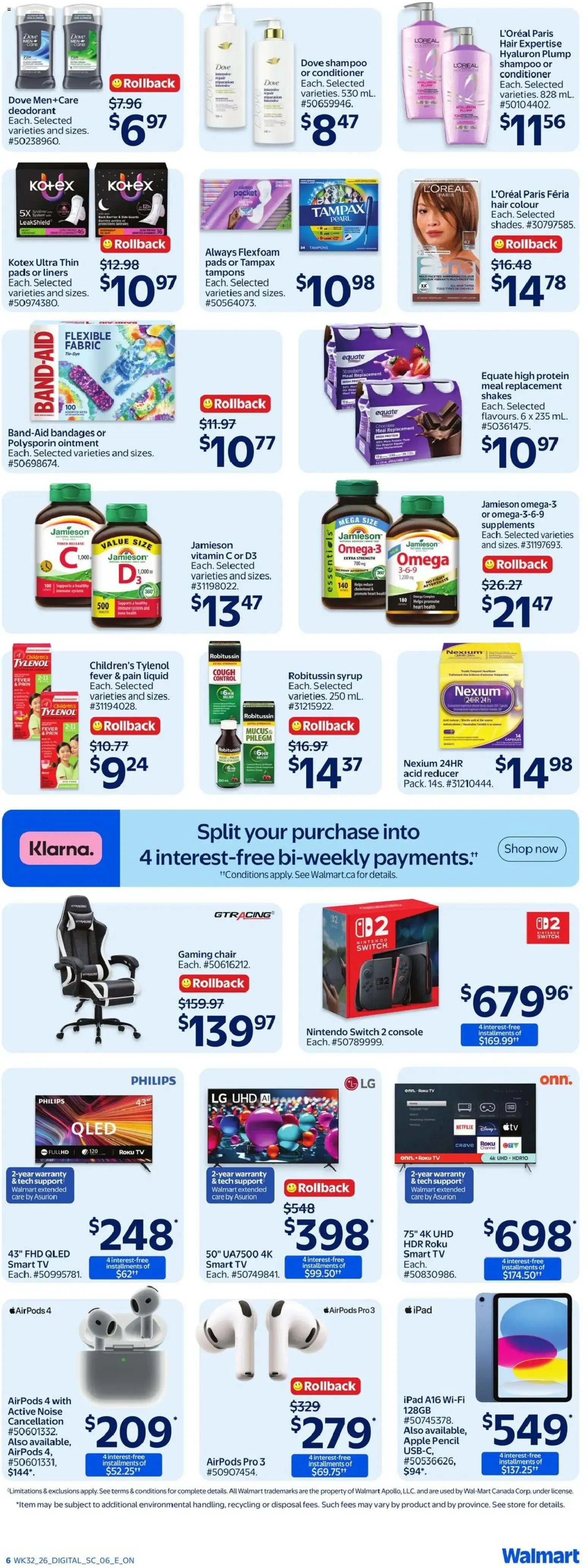 Walmart weekly flyer from Sep 3, 2026 > weekly specials & deals from September 3 to September 9 2026 - flyer page 11