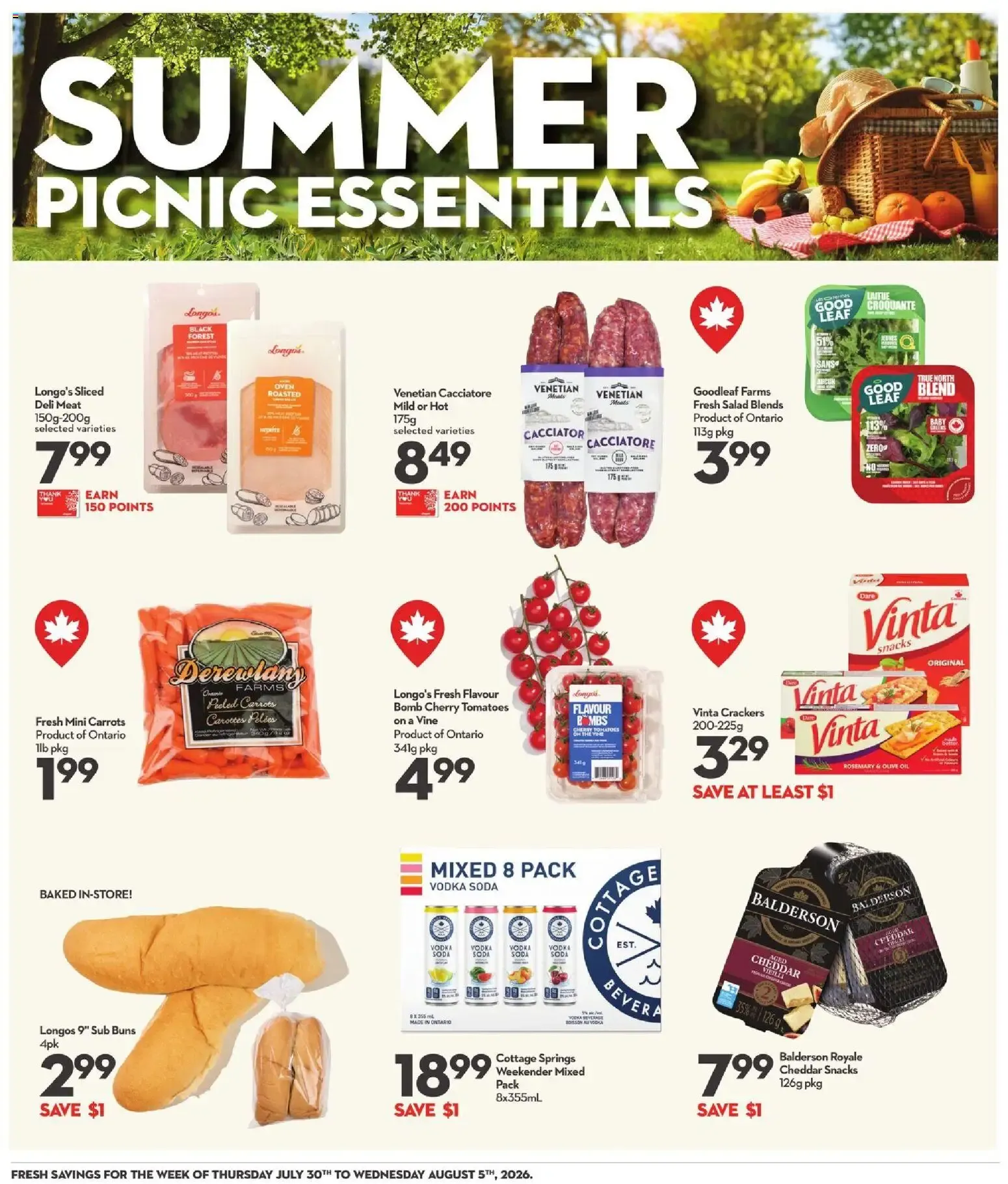 Longo's Civic Holiday Hours from August 3 to August 3 2026 - flyer page 17