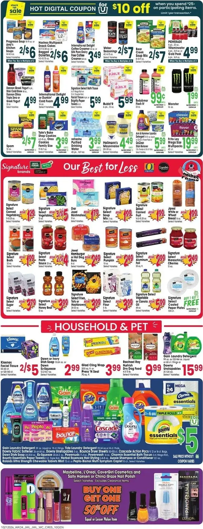 Weekly promotion Current Jewel-Osco leaflet valid from Wednesday 10/21/2026 to Tuesday 10/27/2026 spanning from October 21 to October 27 2026 - Page 5 for Catalogue 365