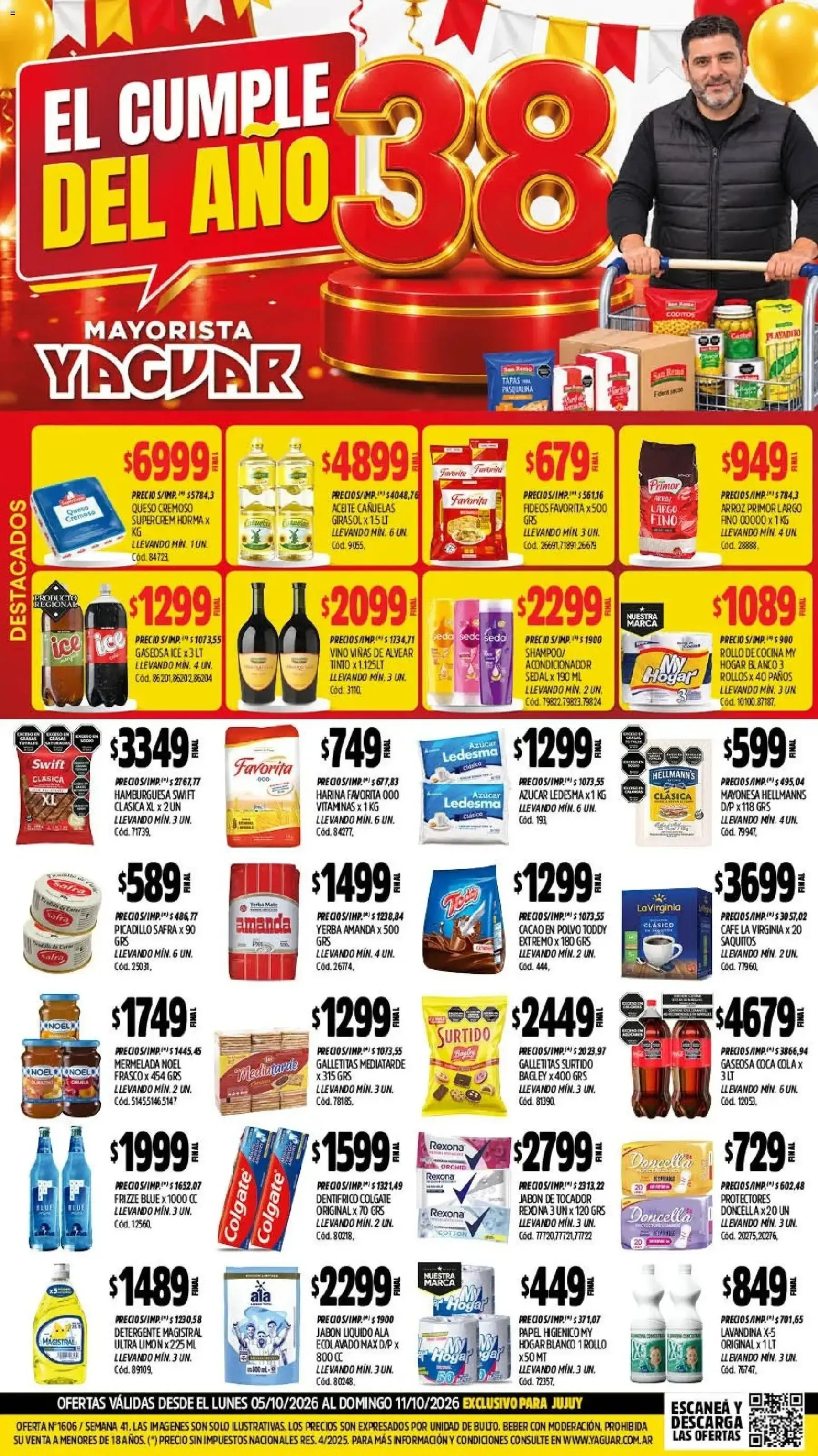 Ofertas de Yaguar - Oferta Semanal Jujuy del 05/10/2026 - 11/10/2026 5 de octubre al 11 de octubre 2026 - Página 1 del catálogo