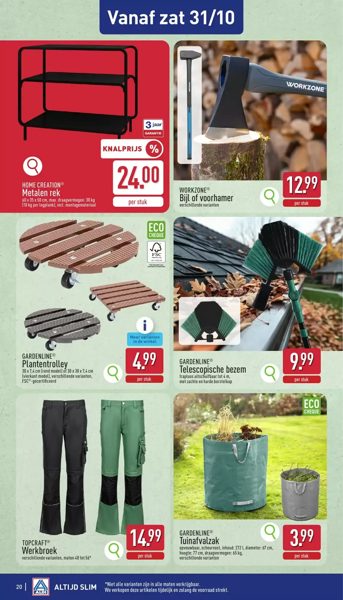 ALDI Folder 26/10 - 31/10 van 26 oktober tot 31 oktober 2026 - folder pagina 20