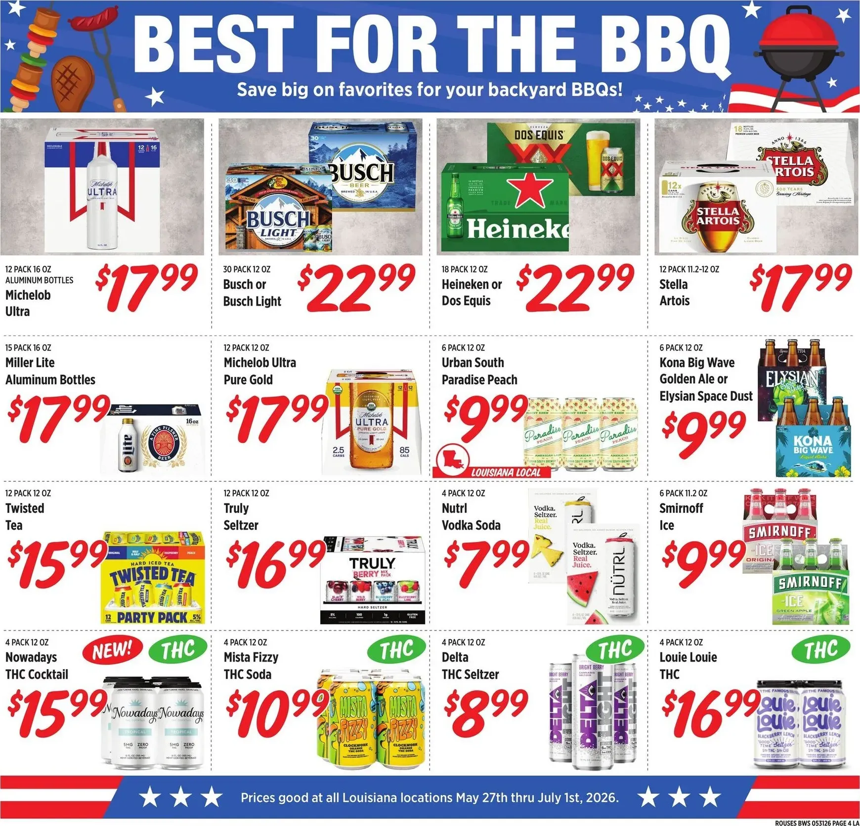 Weekly ad Rouses Markets Father's Day Alcohol Specials from May 27 to July 1 2026 - Page 4