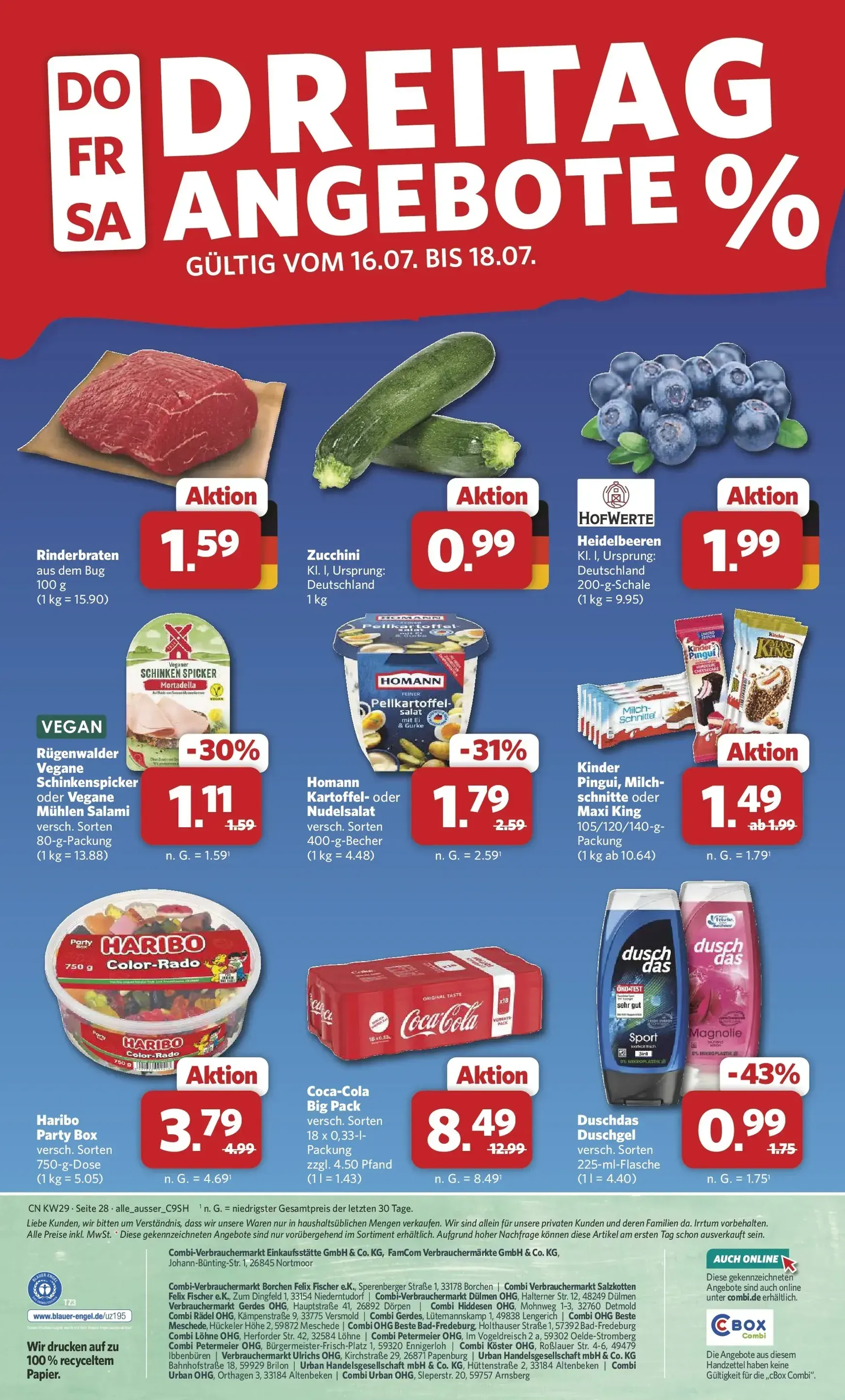 Combi - Cuxhaven Prospekt – von Montag 13.07.2026 bis Sonntag 19.07.2026 von 13. Juli bis 19. Juli 2026 - Prospekt seite 30