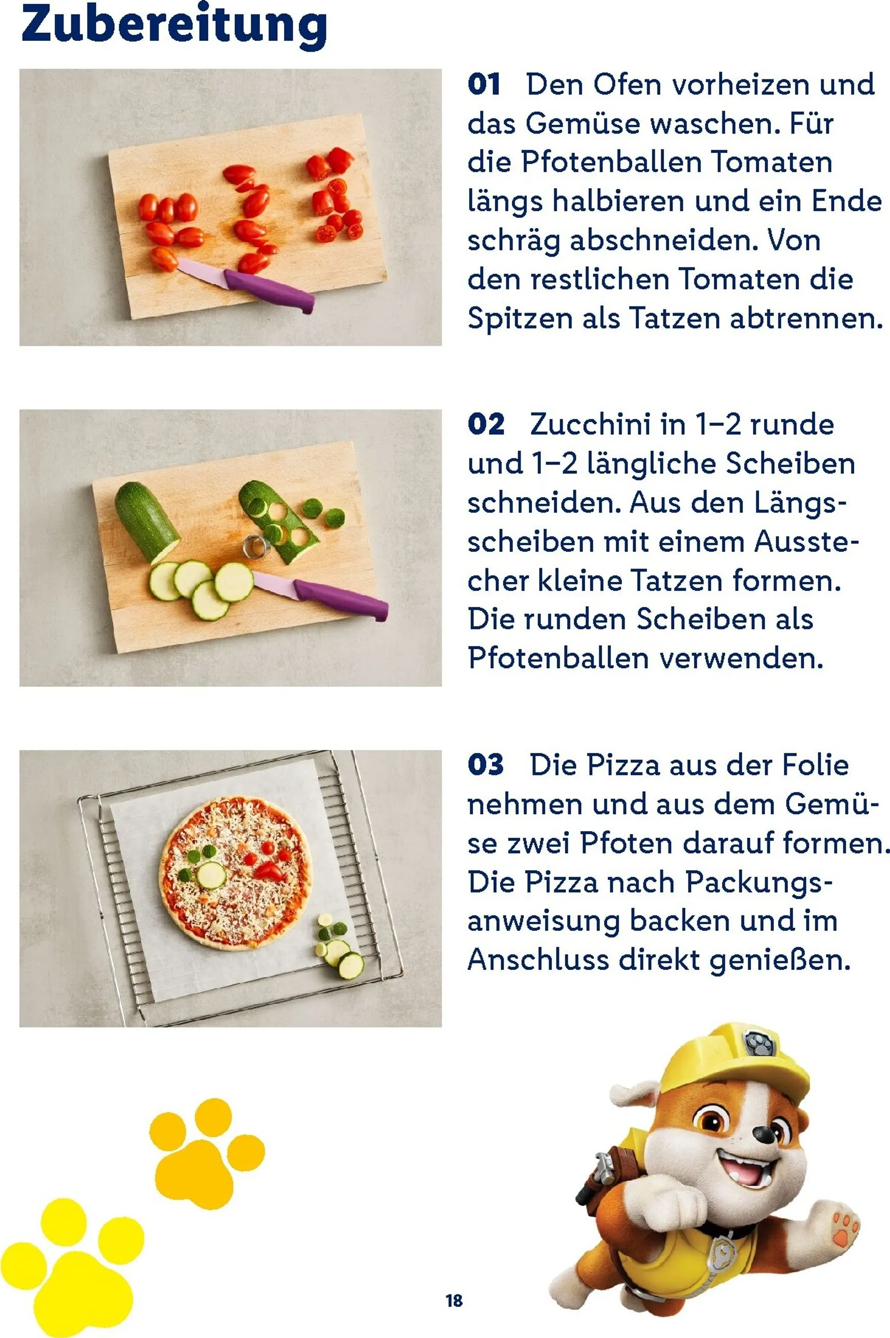 Lidl - Paw Patrol Rezeptheft Prospekt – von Montag 20.07.2026 bis Sonntag 23.08.2026 von 20. Juli bis 23. August 2026 - Prospekt seite 18