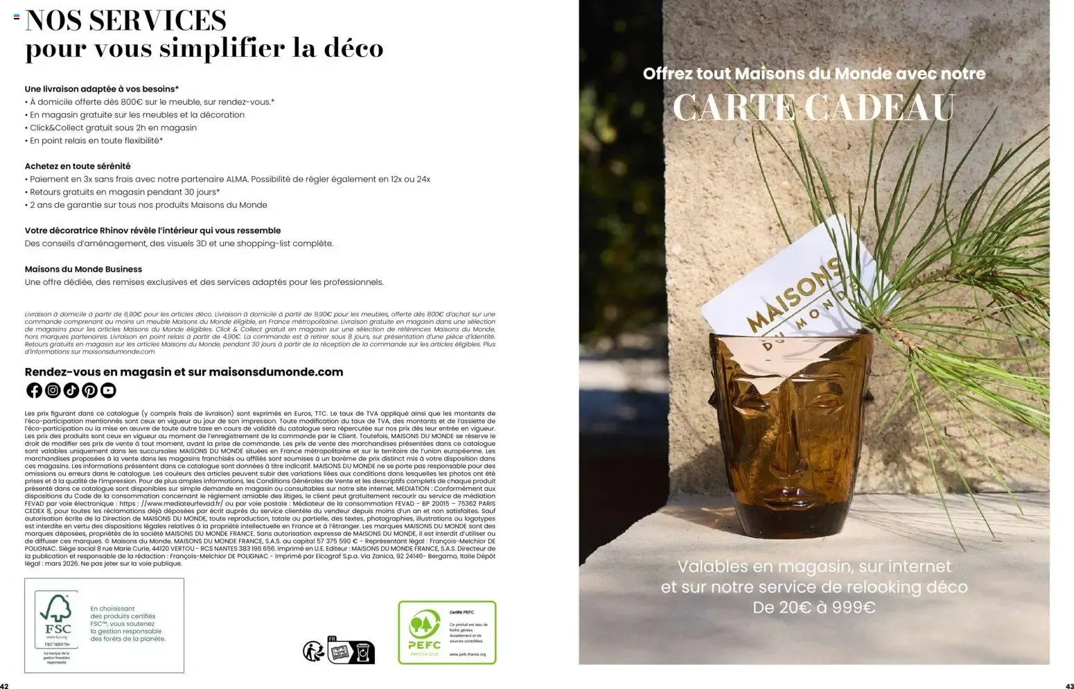 Maisons du Monde Évasion Estivale Collection Outdoor 2026 du 2 septembre au 31 décembre 2026 - Catalogue page 22