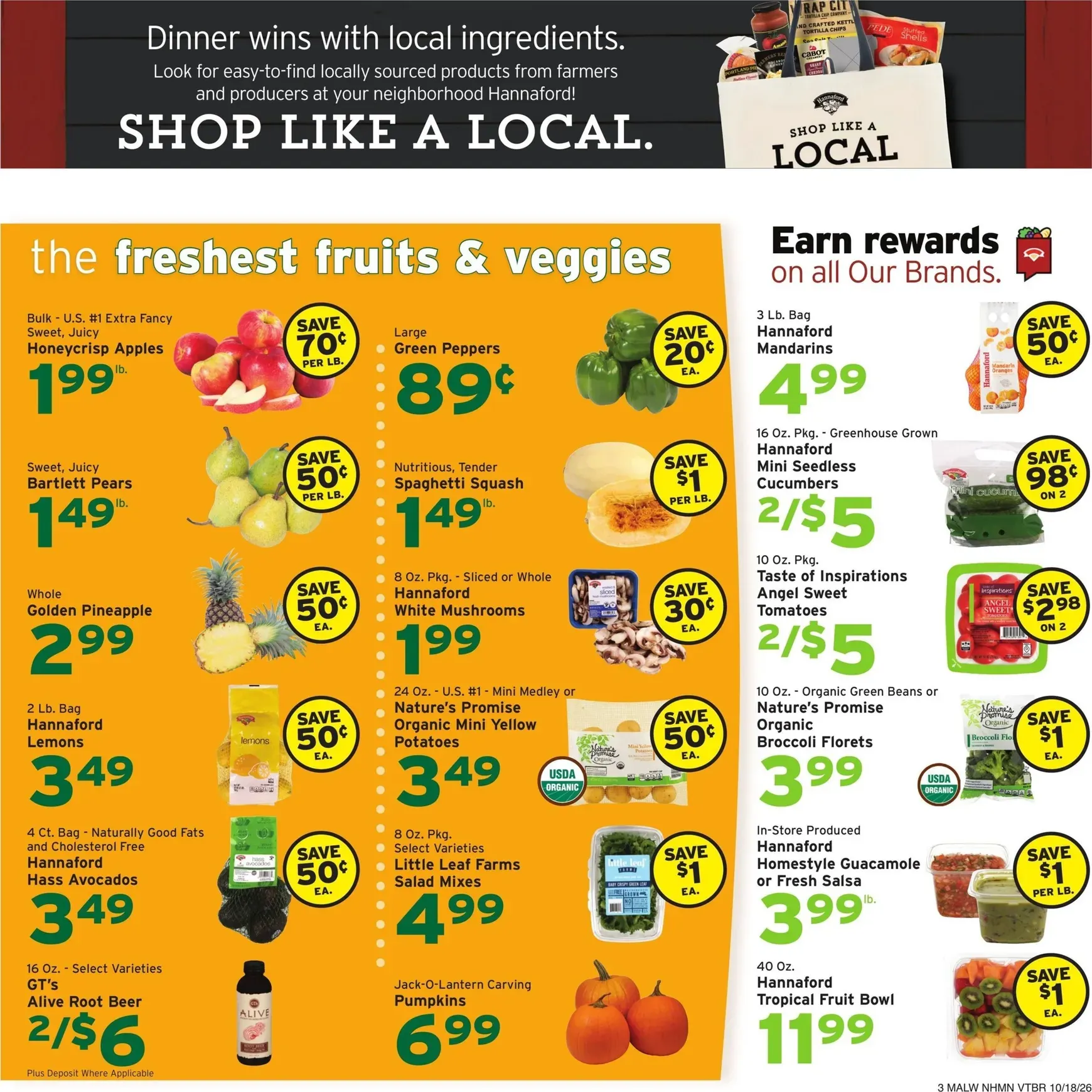 Weekly ad Hannaford: Savings made easy. Fall into this week's hottest deals. from October 18 to October 24 2026 - Page 3