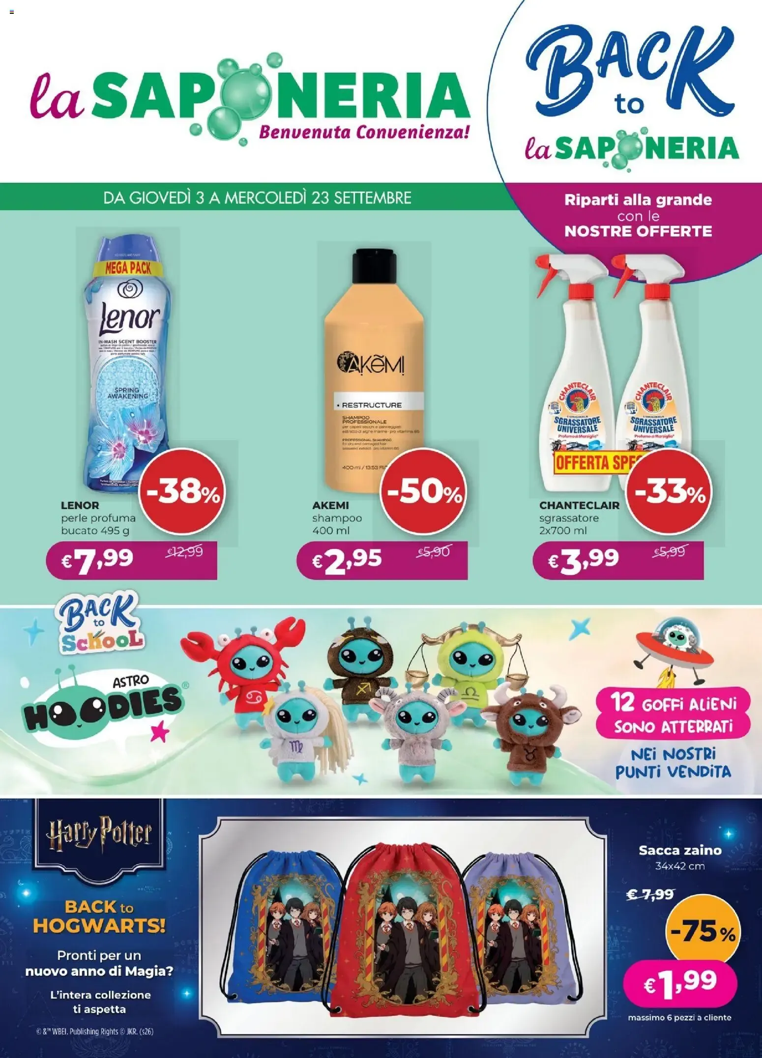 La Saponeria volantino dal 03/09/2026 - online Offerte da 3 settembre a 23 settembre di 2026 - Pagina del volantino 1