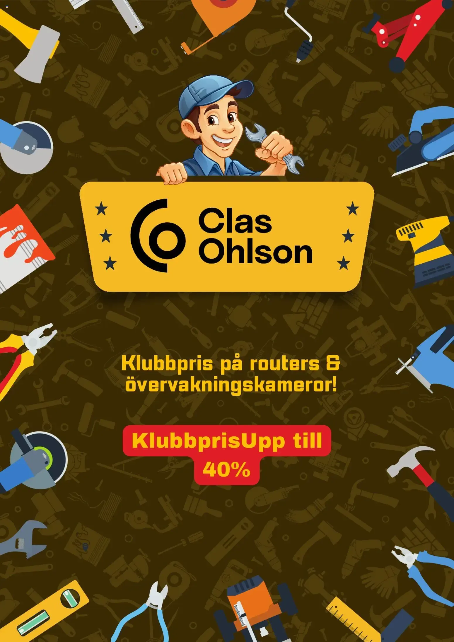 Clas Ohlson erbjudanden från 12/08/2026 - 19/08/2026 > Reklamblad nuvarande rabatter från 12 augusti till 19 augusti 2026 - Reklamblad sidor 1