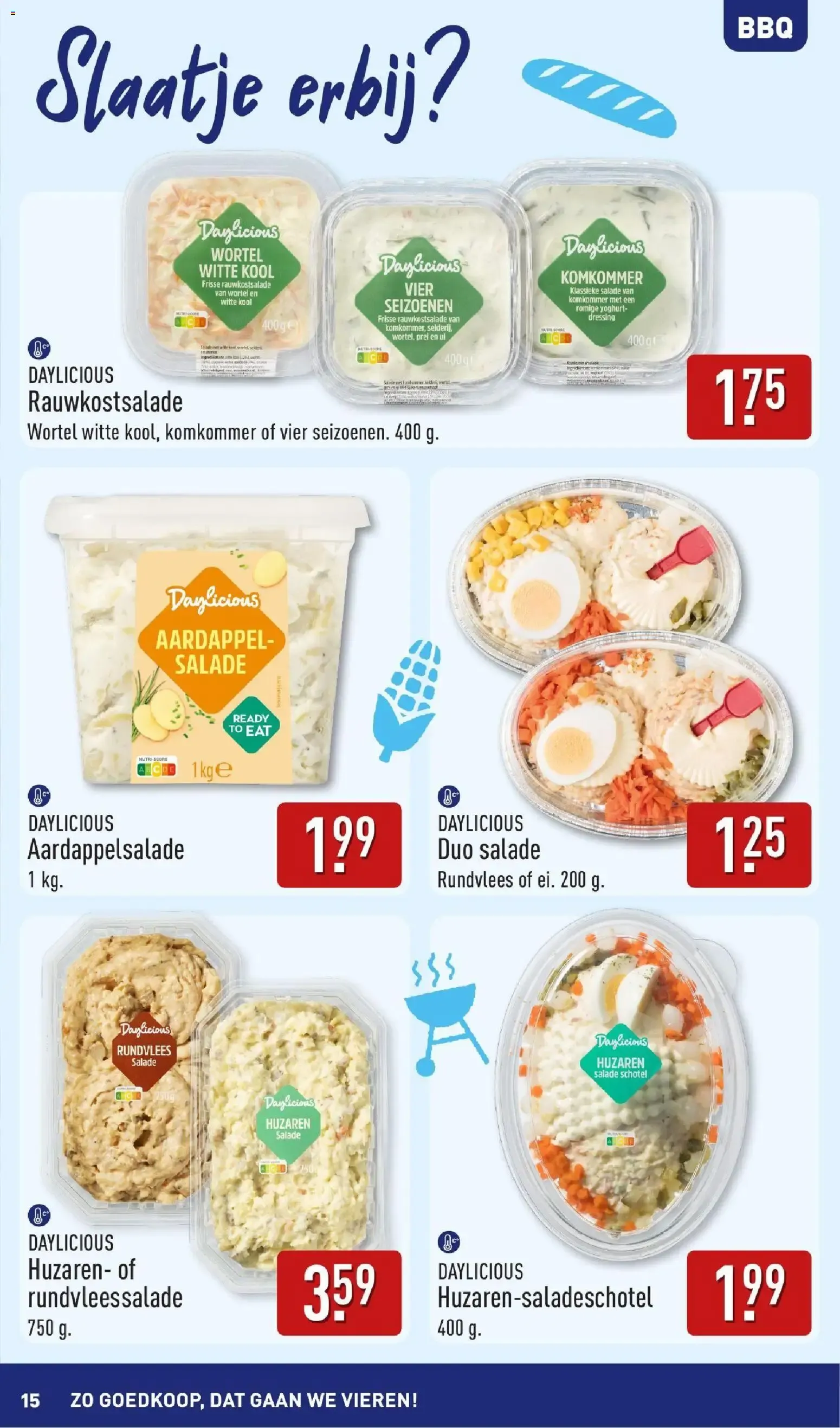 Aldi: ¡Qué Barato, Vamos a Celebrar! Boordevol Zomerse Inspiratie para BBQ van 3 augustus tot 9 augustus 2026 - Folder pagina 15