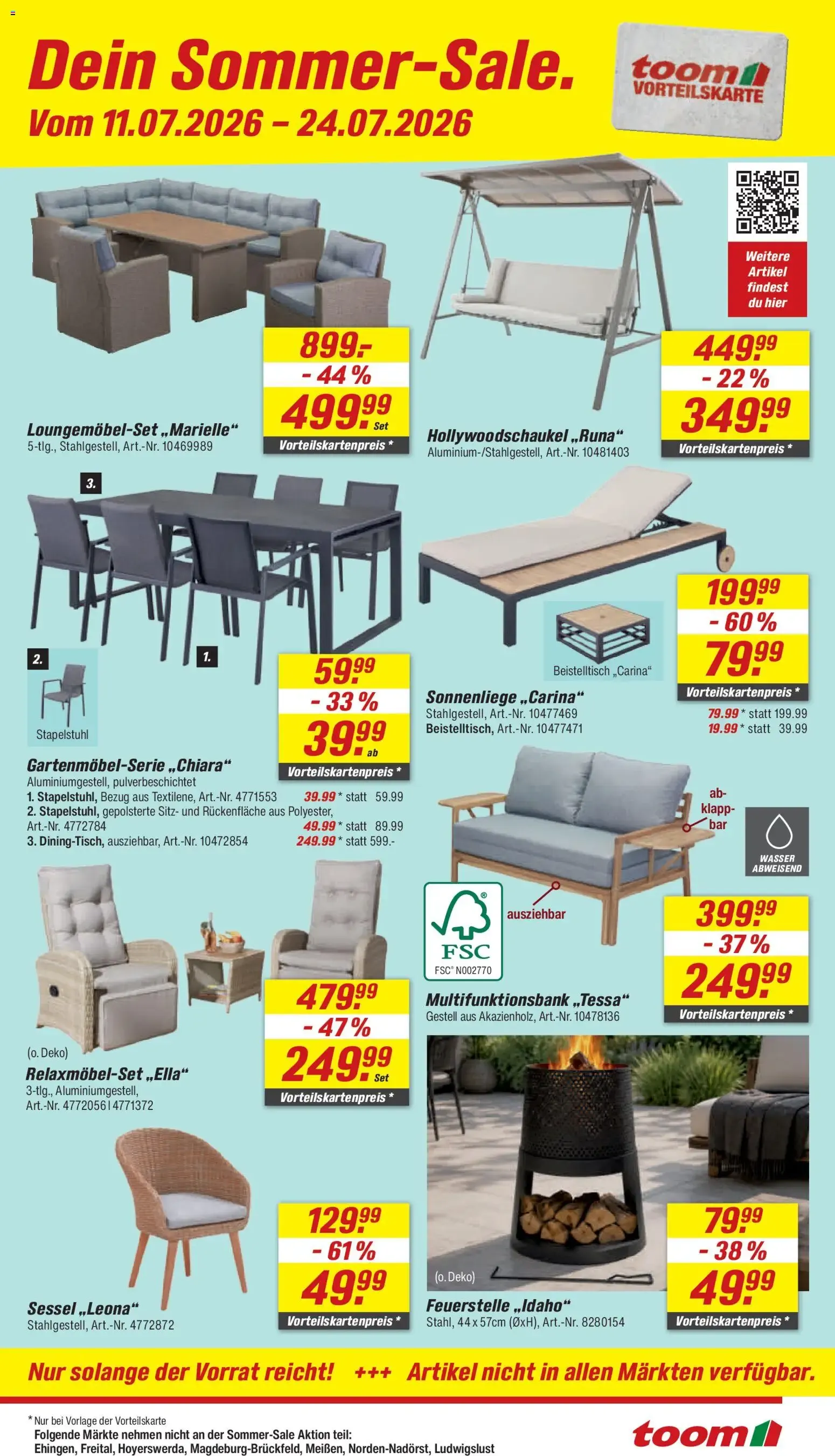Toom Wochenweise Megapreise & Sommer-Sale von 11. Juli bis 17. Juli 2026 - Prospekt seite 5