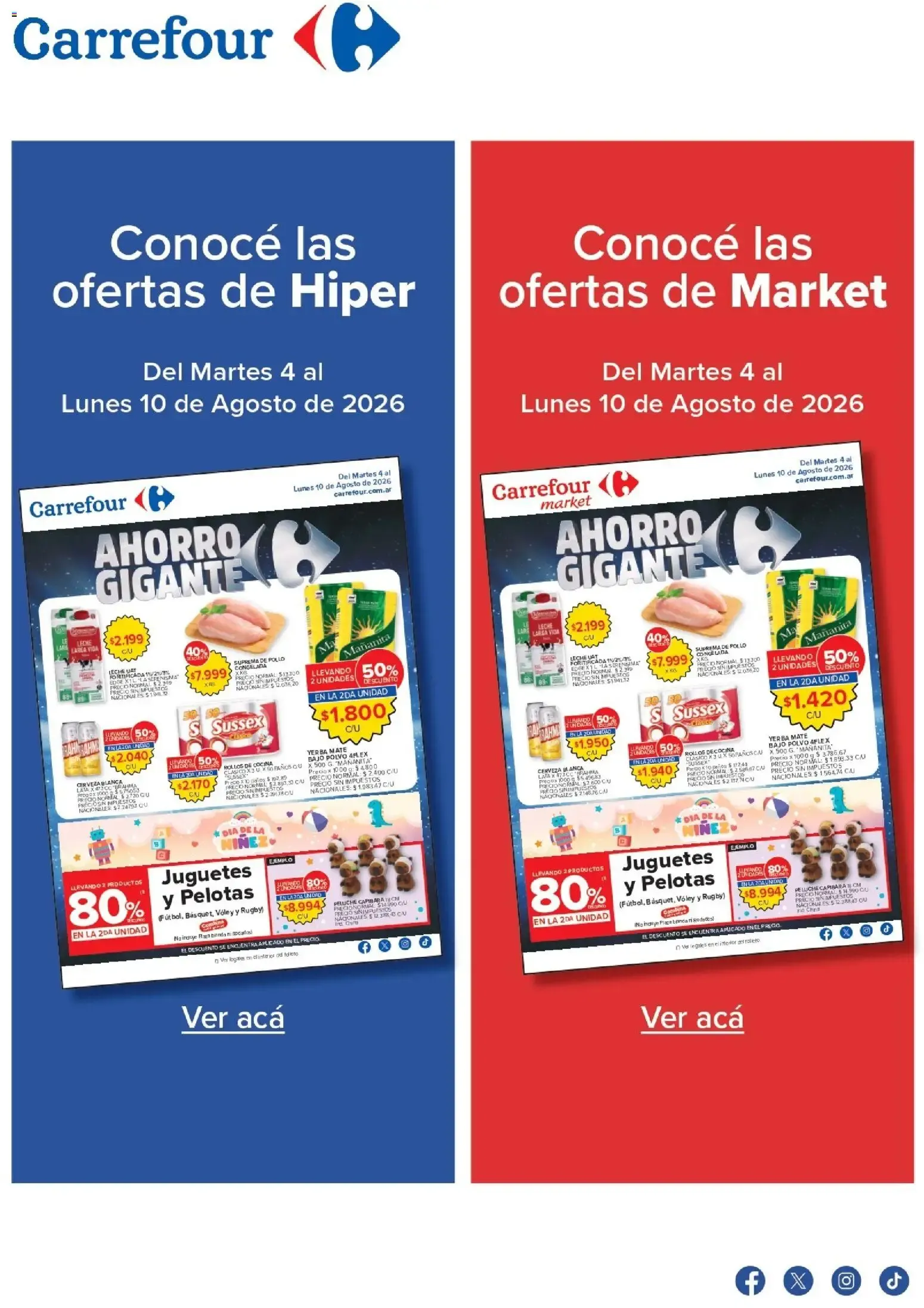 Ofertas de Carrefour ofertas || del 04/08/2026 - 11/08/2026 || Promociones 4 de agosto al 10 de agosto 2026 - Página 1 del catálogo