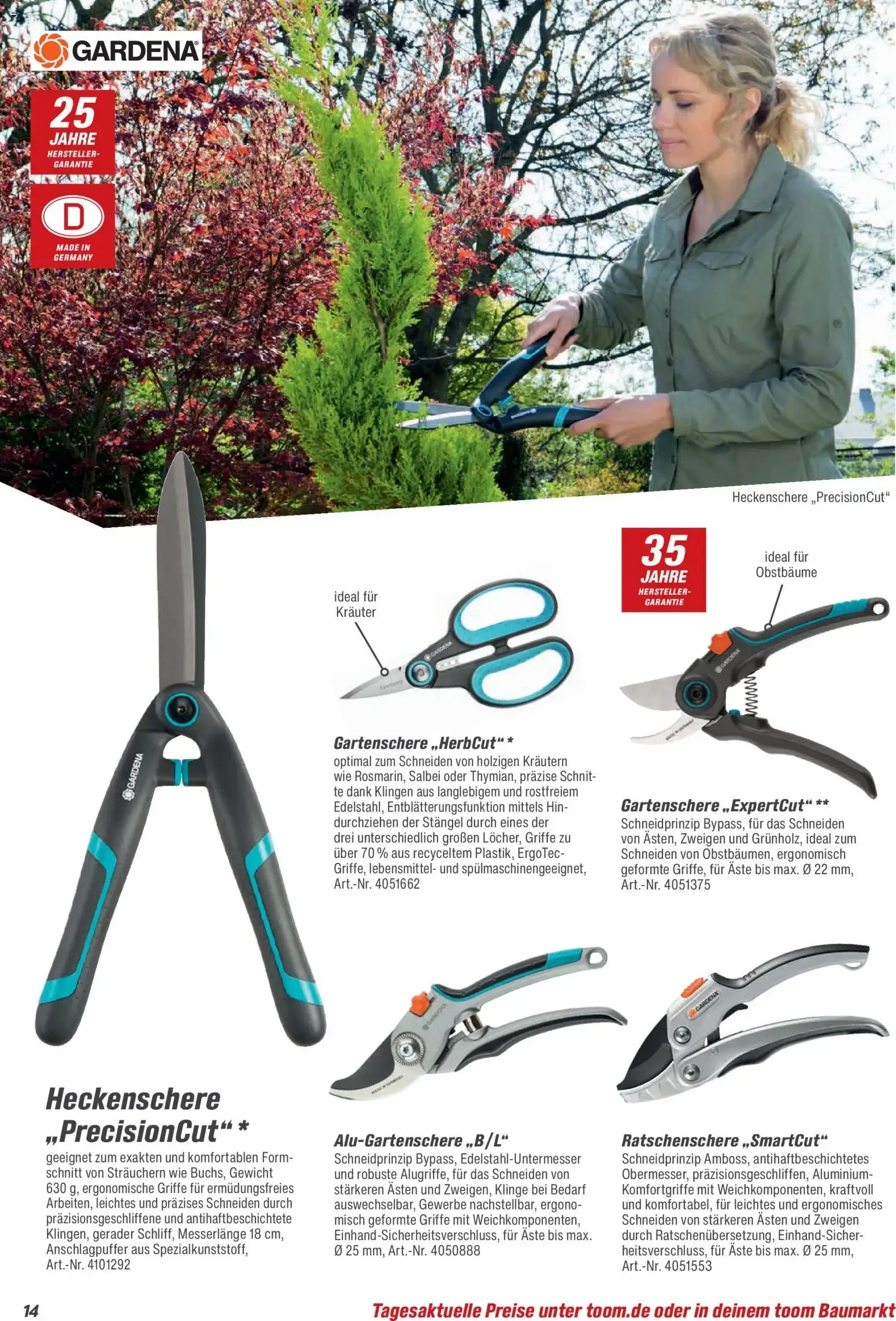 Toom Baumarkt Gartenpflege & Teich 2026 (ab 20.02.2026) zum Blättern von 20. Februar bis 30. Juni 2026 - Prospekt seite 14