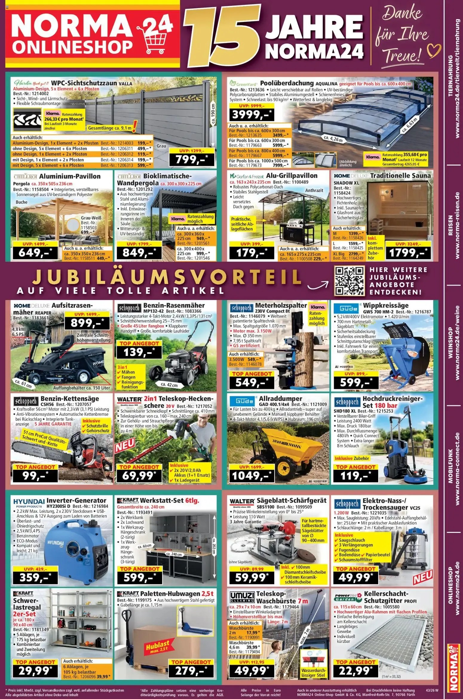 Norma Onlineshop (ab 19.10.2026) zum blättern » Angebote von 19. Oktober bis 25. Oktober 2026 - Prospekt seite 1