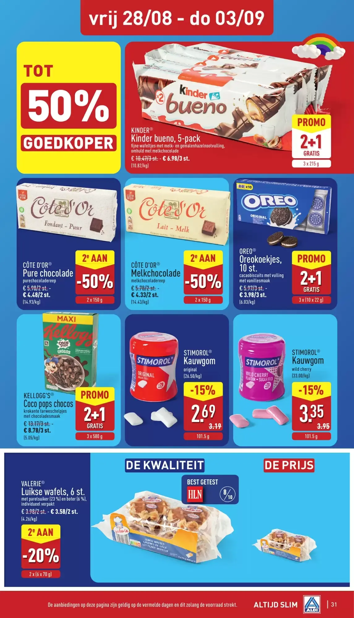 ALDI Folder van ma 24/08 t.e.m. zat 29/08 van 24 augustus tot 29 augustus 2026 - folder pagina 31