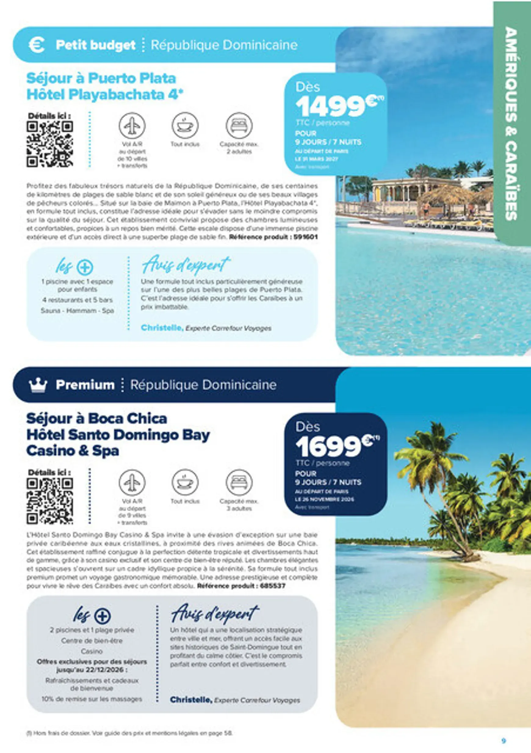 Carrefour Voyages - Créations Voyages (Automne-Hiver 2026-2027) du 1 septembre au 31 mars 2027 - Catalogue page 9