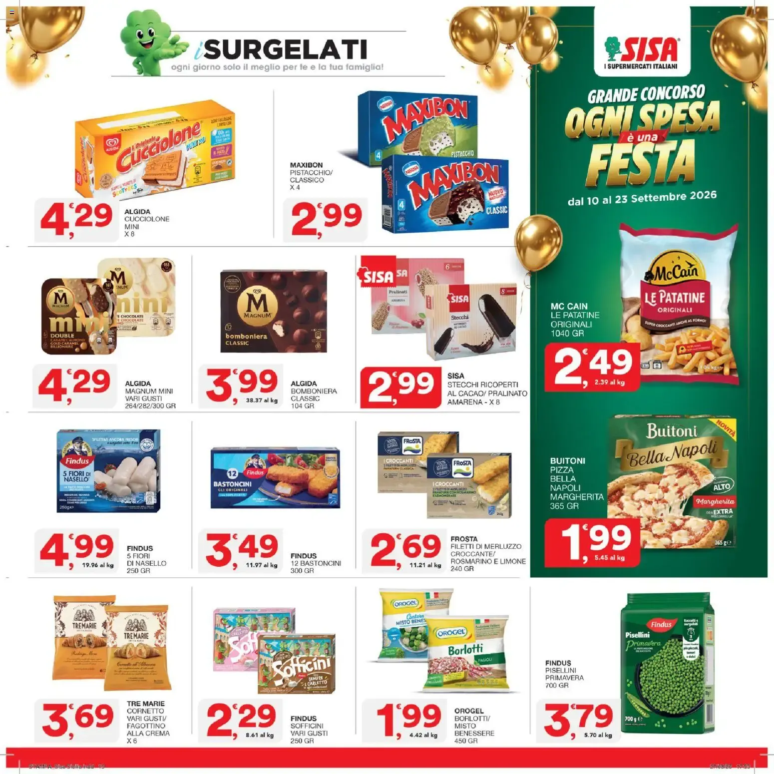 SISA: Grande Concorso Ogni Spesa è una Festa - Vinci Premi Immediati! da 10 settembre a 23 settembre di 2026 - Pagina del volantino 19