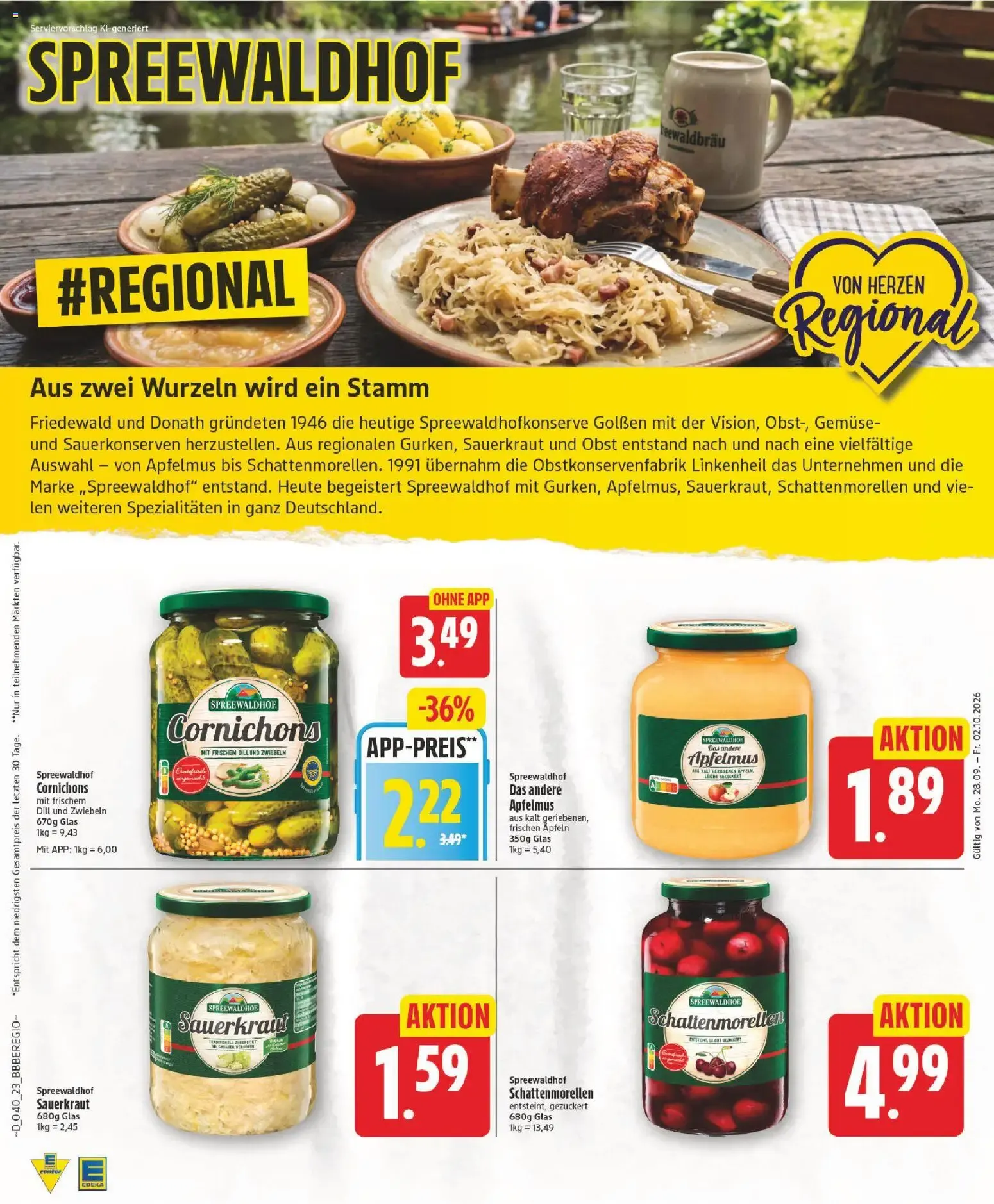 Edeka Prospekt (ab 28.09.2026) » Angebote Online von 28. September bis 2. Oktober 2026 - Prospekt seite 23