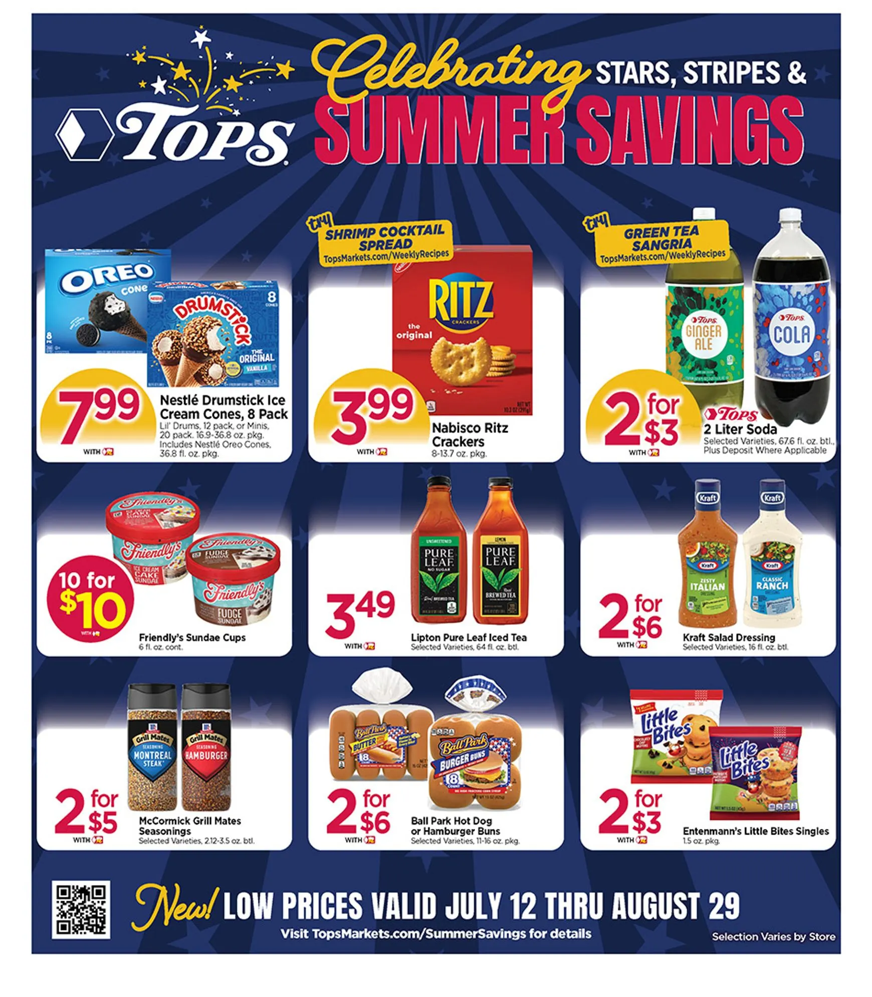 Weekly ad Current Tops Markets - Stars, Stripes & Summer Savings leaflet valid from Sunday 07/12/2026 to Saturday 08/29/2026 from July 12 to August 29 2026 - Page 4