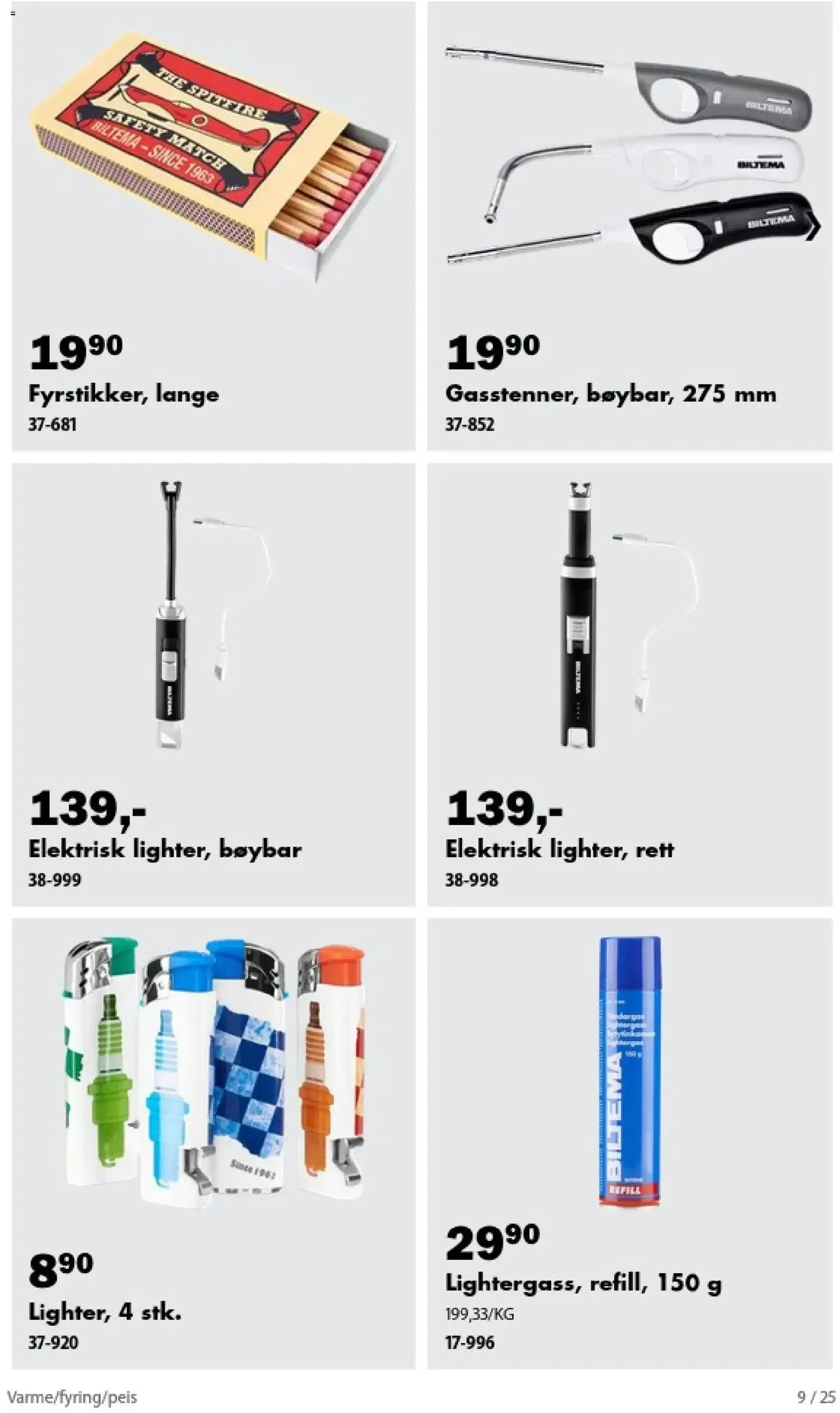 Biltema kundeavis alt til oppvarmingen (23/10/2026 - 31/03/2027) - Kundeavis og tilbud fra 23. oktober til 31. mars 2027 - kundeavisside 9
