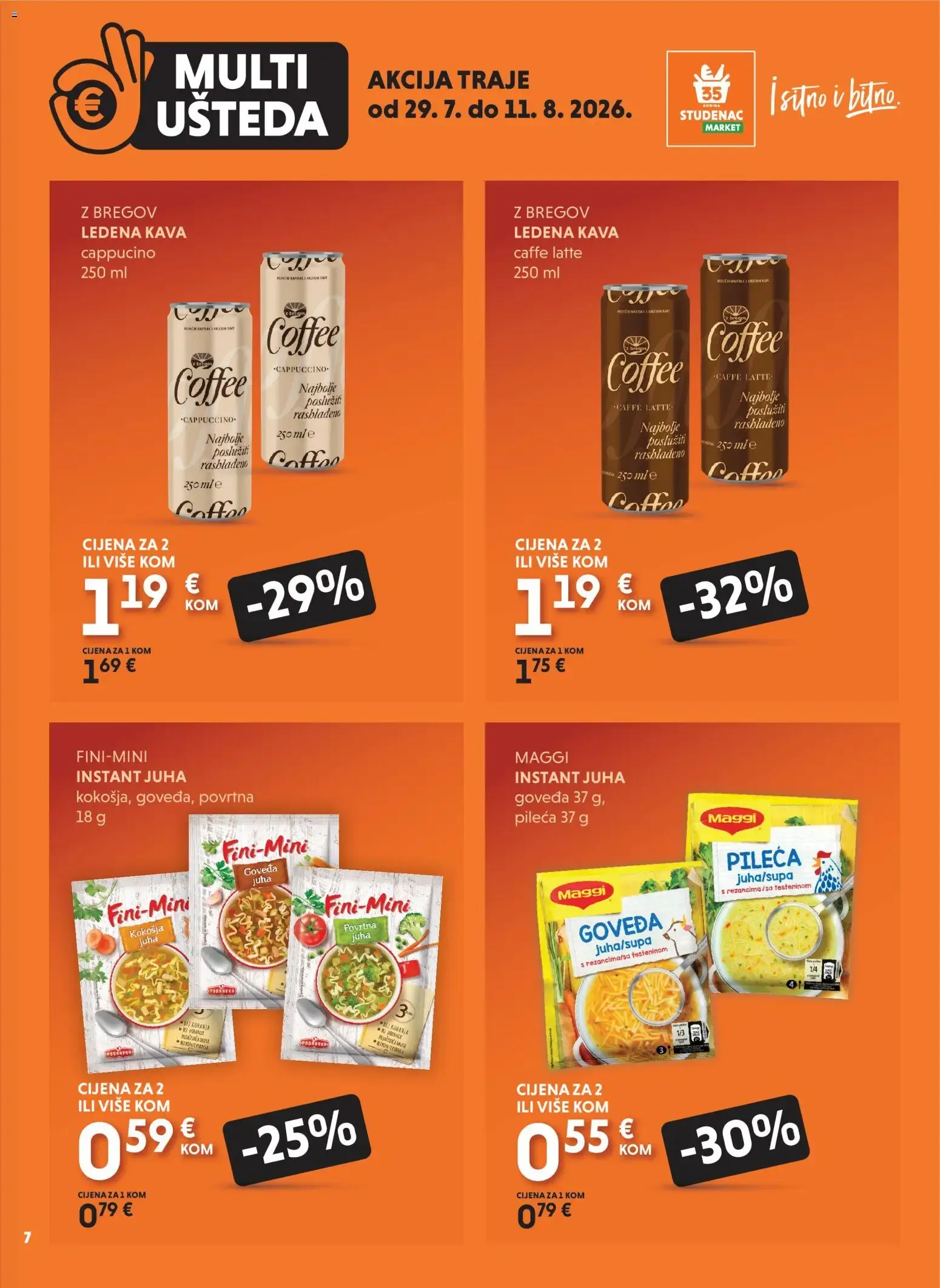 Katalog Multi Ušteda: Uzmi više, plati manje od 29. srpnja do 11. kolovoza 2026. - Pregled Stranica 7