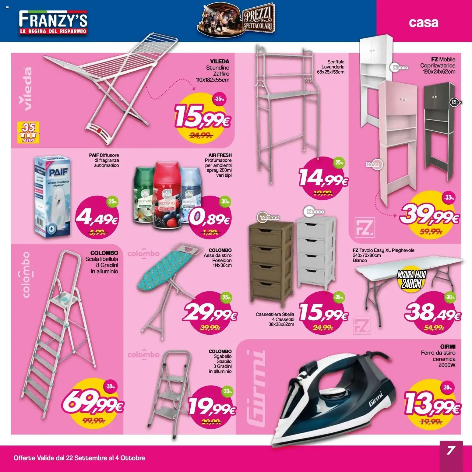 Franzy's volantino dal 22/09/2026 - online Offerte da 22 settembre a 4 ottobre di 2026 - Pagina del volantino 7