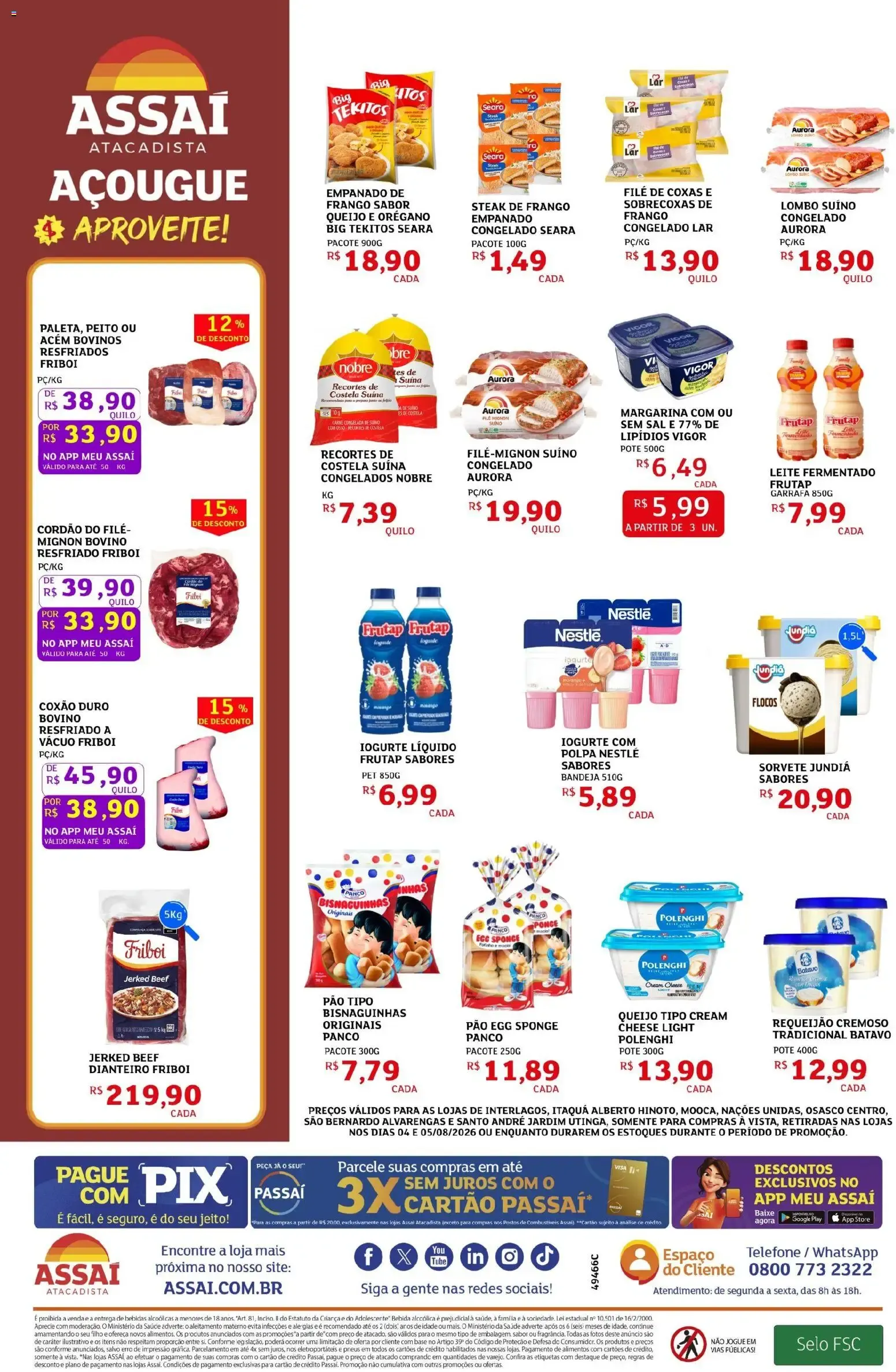 Encarte de Assaí Atacadista - 3a & 4a FEIRASSAI: Ofertas Fresquinhas 4 de agosto até 5 de agosto 2026 - Pagina 2
