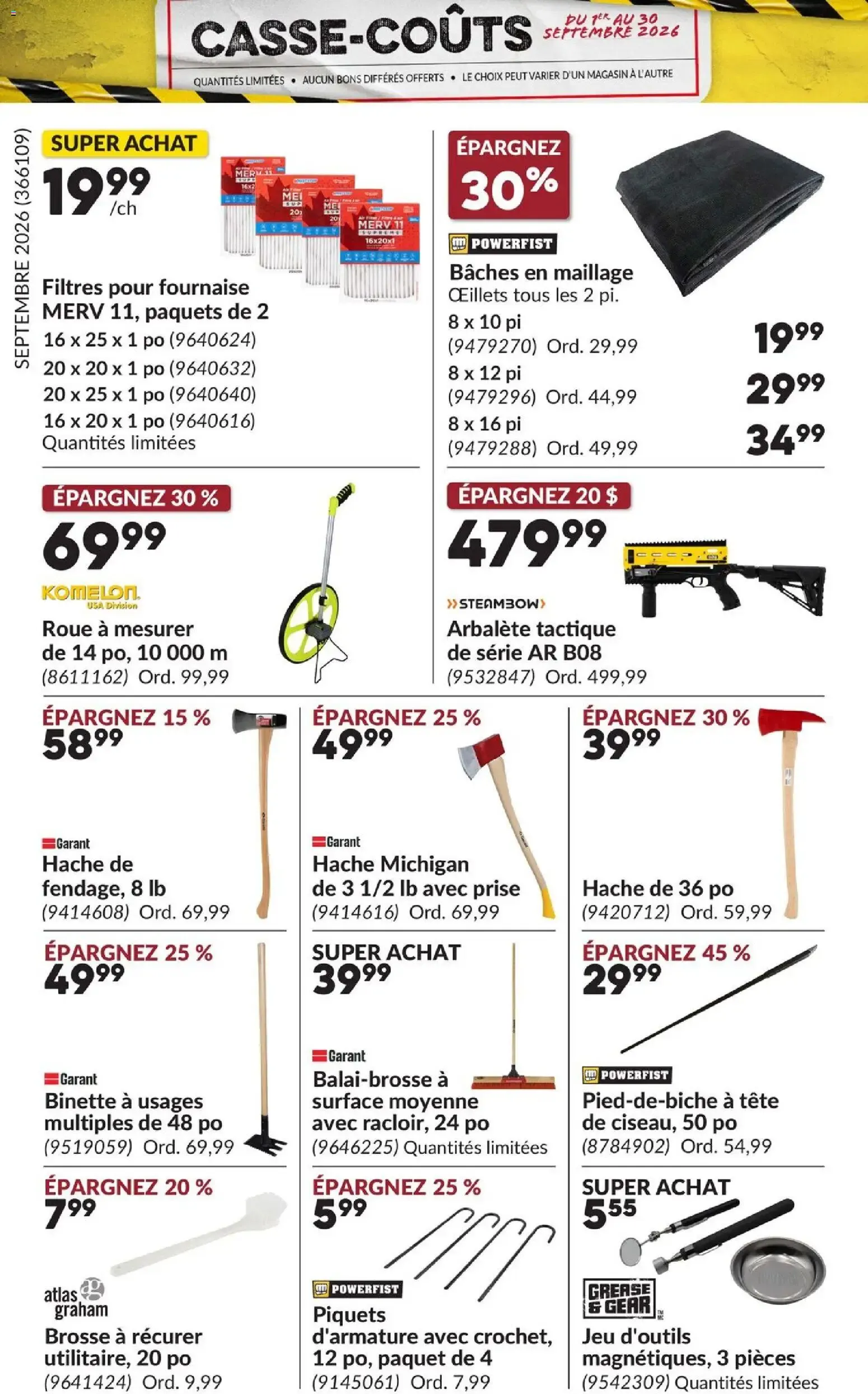 Princess Auto Casse-Coûts from September 1 to September 30 2026 - flyer page 3