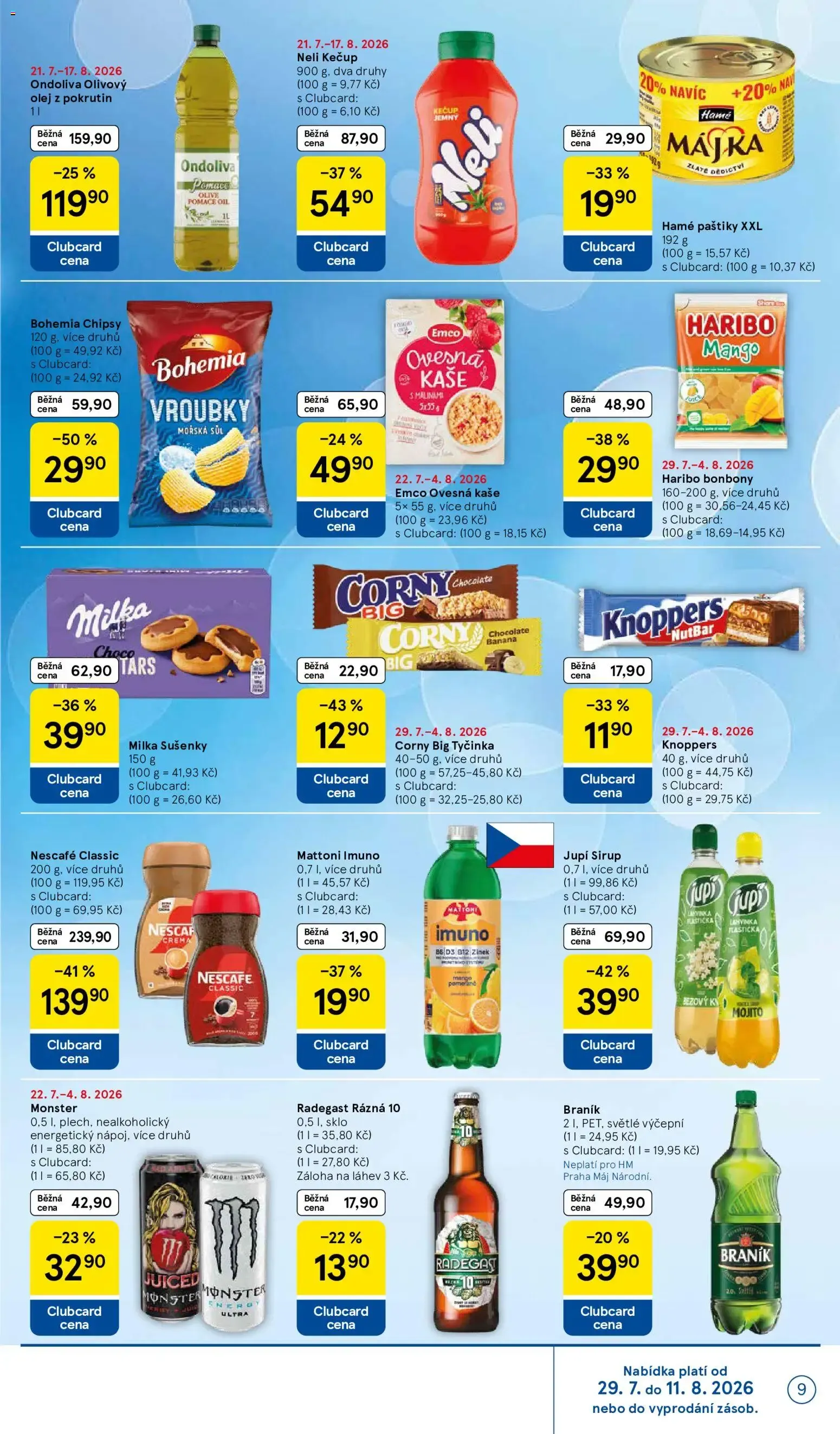 Tesco leták na tento + příští týden 29.07.2026 - 29. července 4. srpna 2026 - Page 9