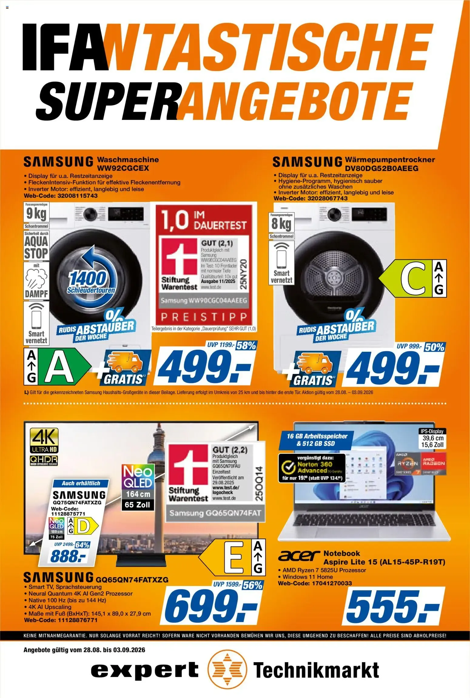 Fantastische Superangebote von 28. August bis 3. September 2026 - Prospekt seite 1