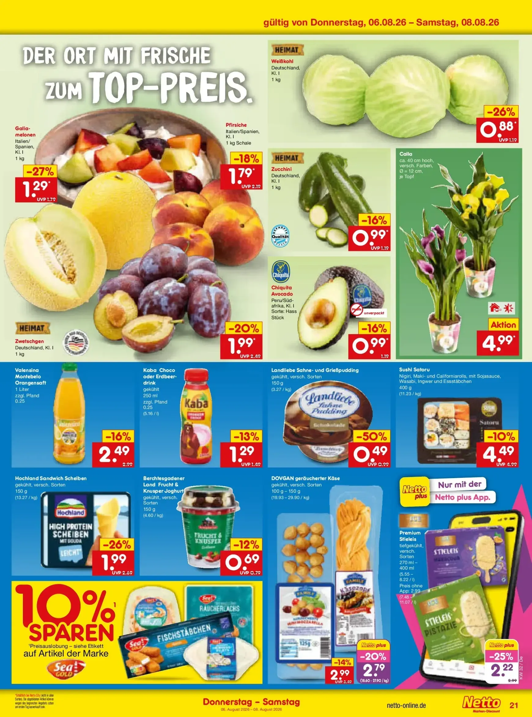 Netto Marken Discount - Super Wochenende Prospekt – von Donnerstag 06.08.2026 bis Samstag 08.08.2026 von 6. August bis 8. August 2026 - Prospekt seite 3